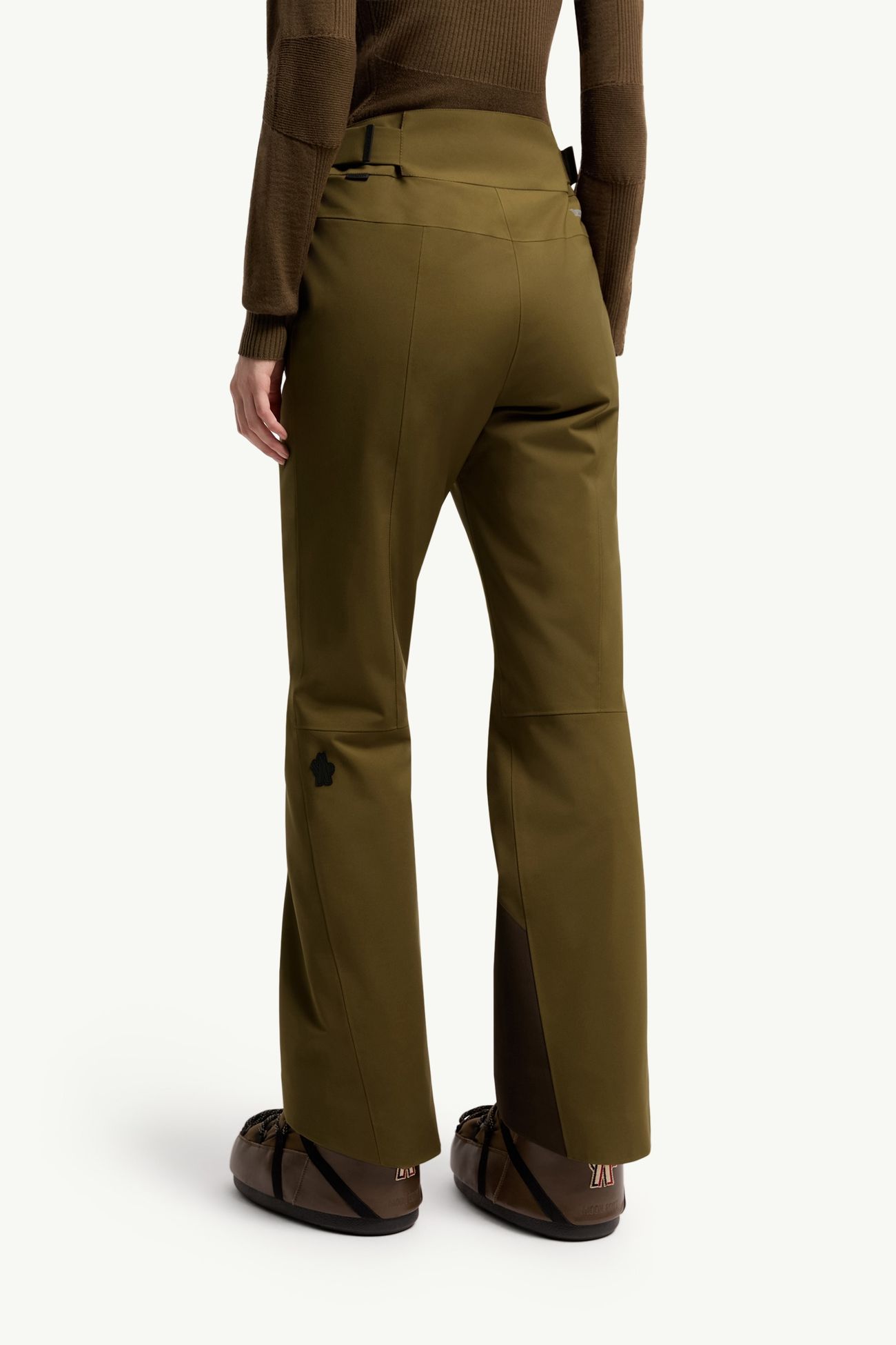 Insulated Ski Pants Women Olive Green Moncler 4