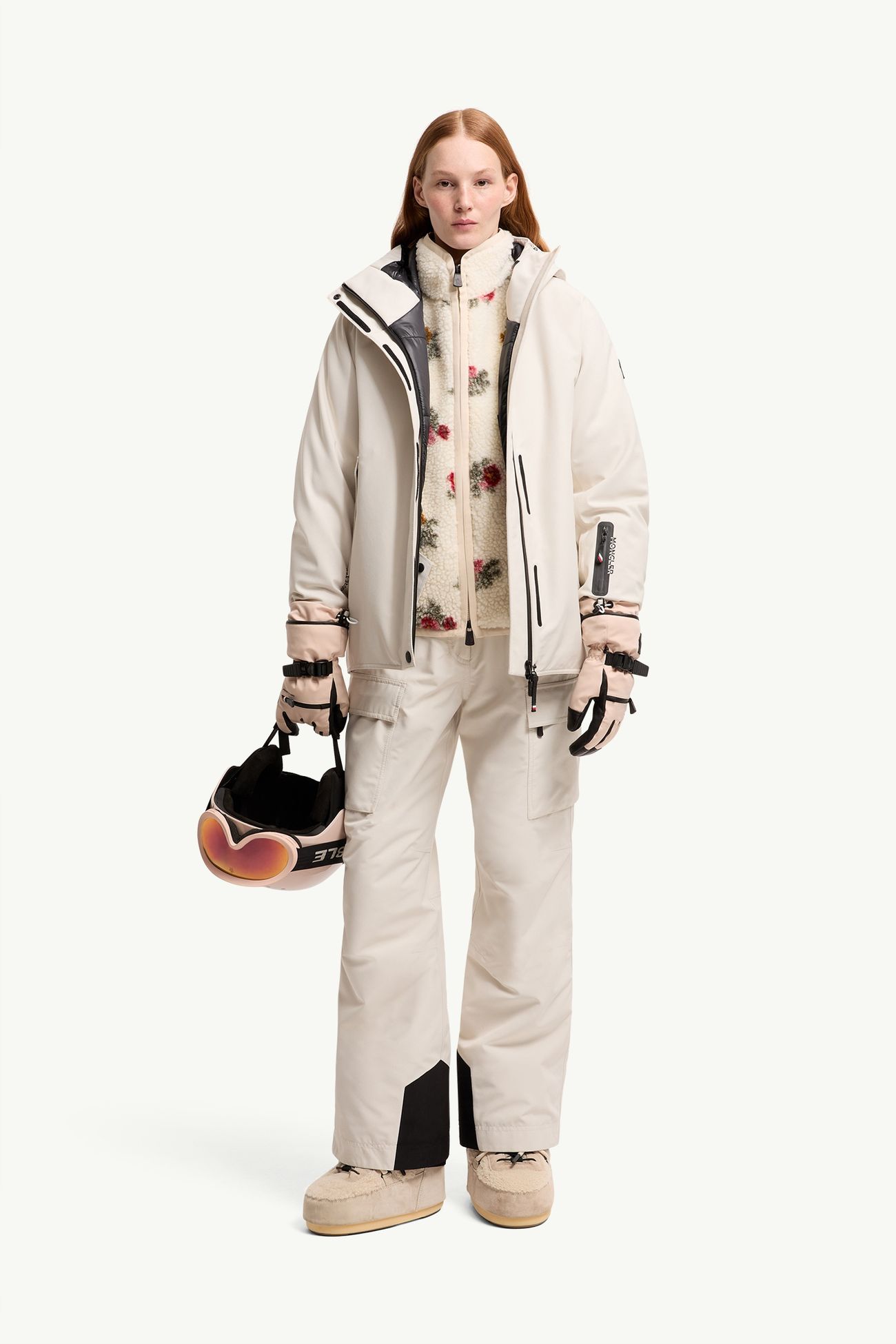 GORE‑TEX® Laminate Insulated Ski Trousers Women White Ivory Moncler 0
