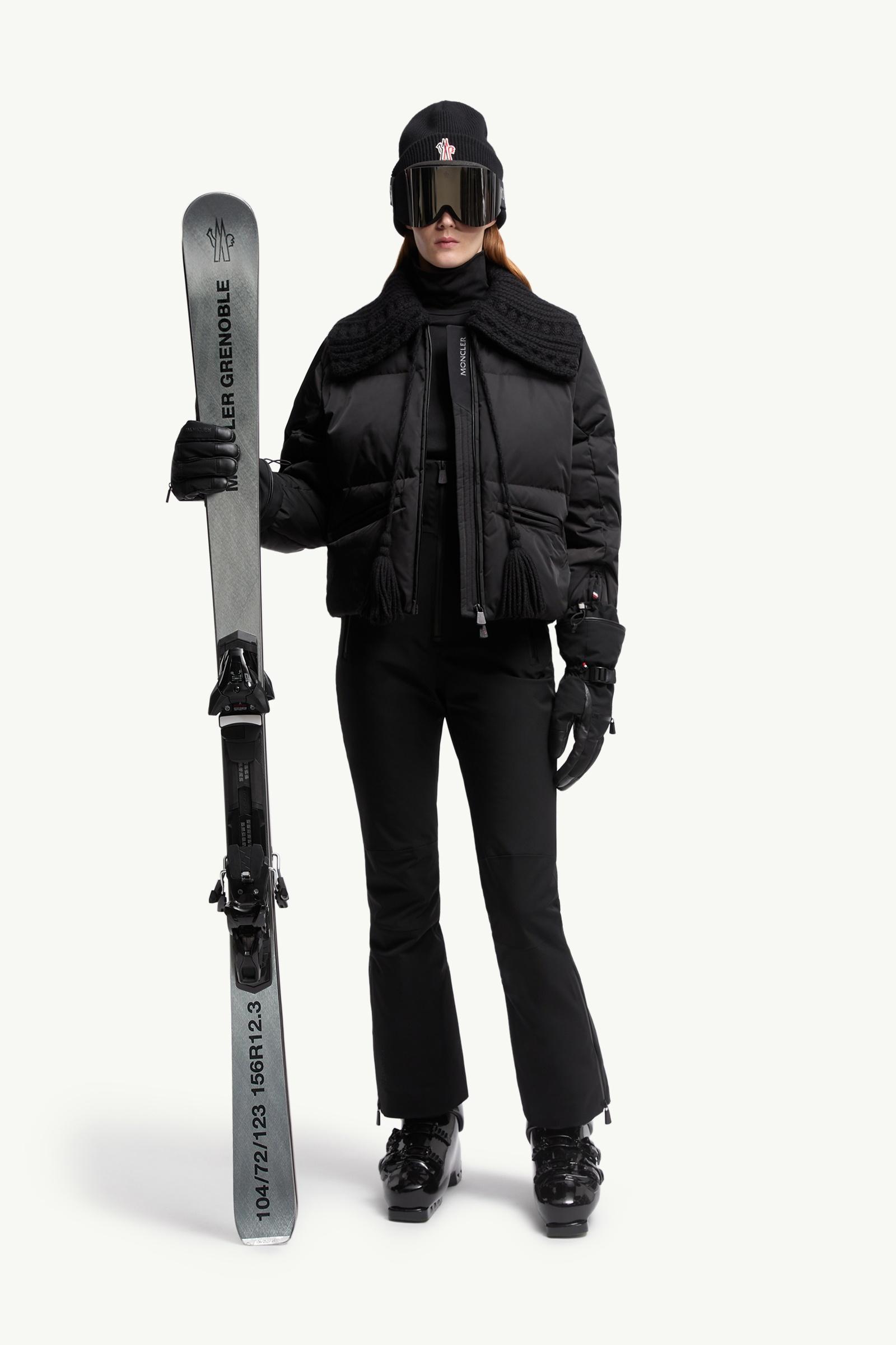 MONCLER スキーウェア オーバーオール Black Insulated Ski Bib - Ski Pants for Women | Moncler US