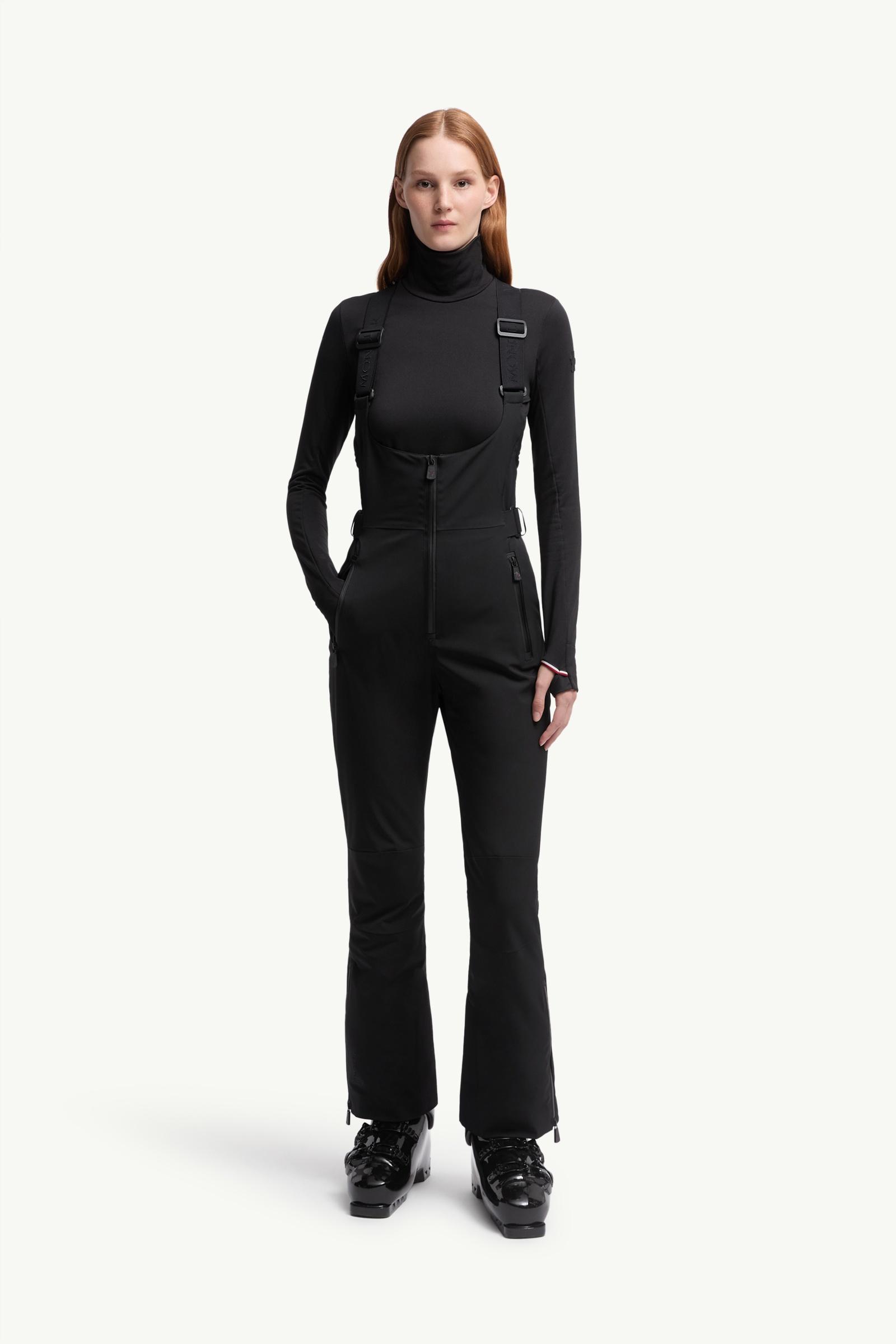 MONCLER スキーウェア オーバーオール Black Insulated Ski Bib - Ski Pants for Women | Moncler US