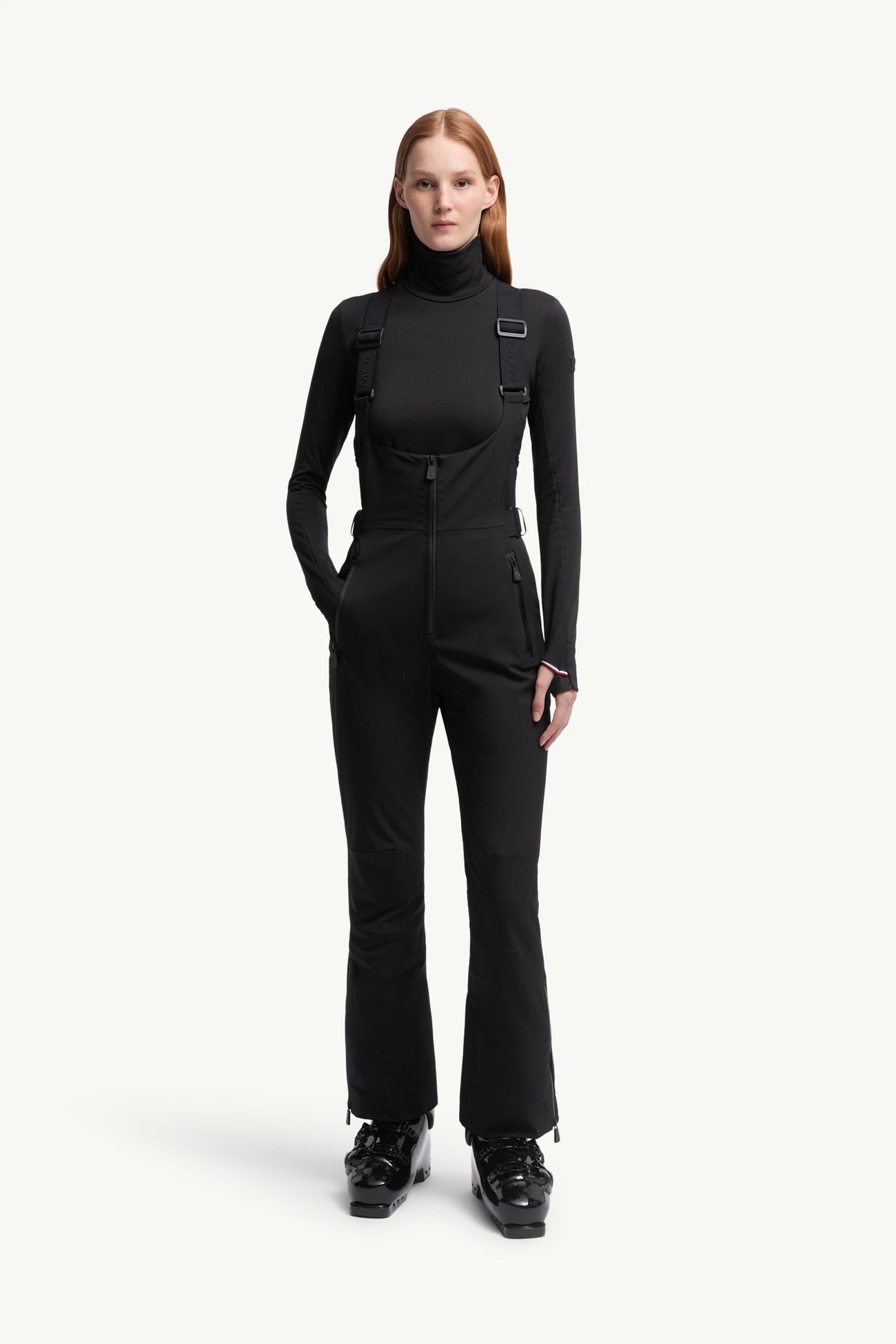 Peto de esquí aislante Mujer Negro Moncler 3