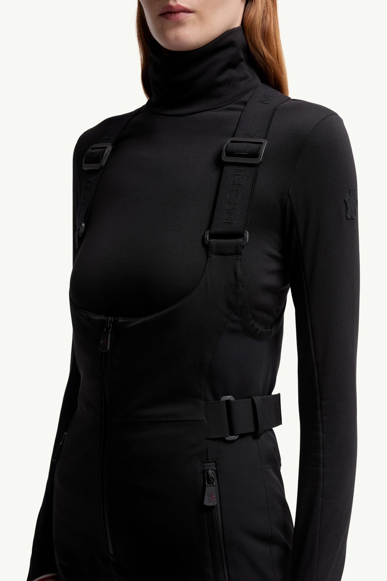 Isolierte Ski-Latzhose Damen Schwarz Moncler 5