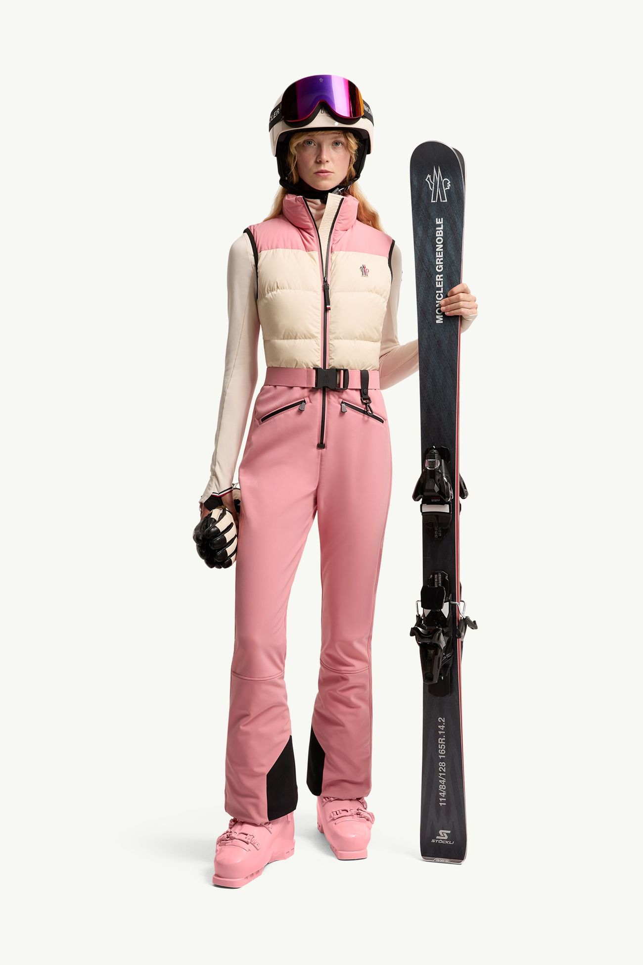 女士保暖套装 女士 白色 & 粉色 Moncler 0