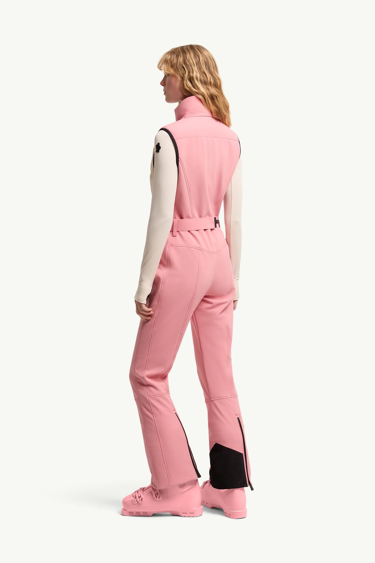 Mono de esquí aislante Mujer Blanco & Rosa Moncler 4