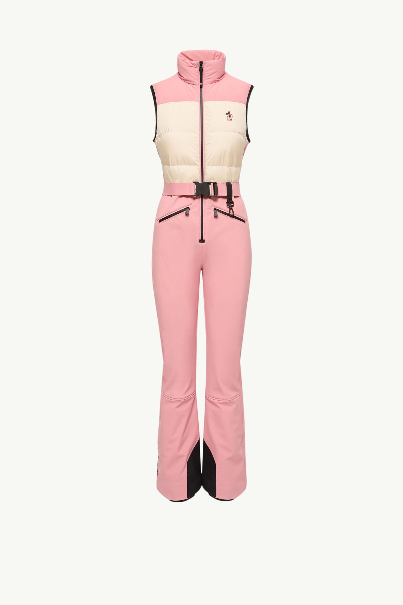 保暖滑雪服 女士 白色和粉紅色 Moncler 2
