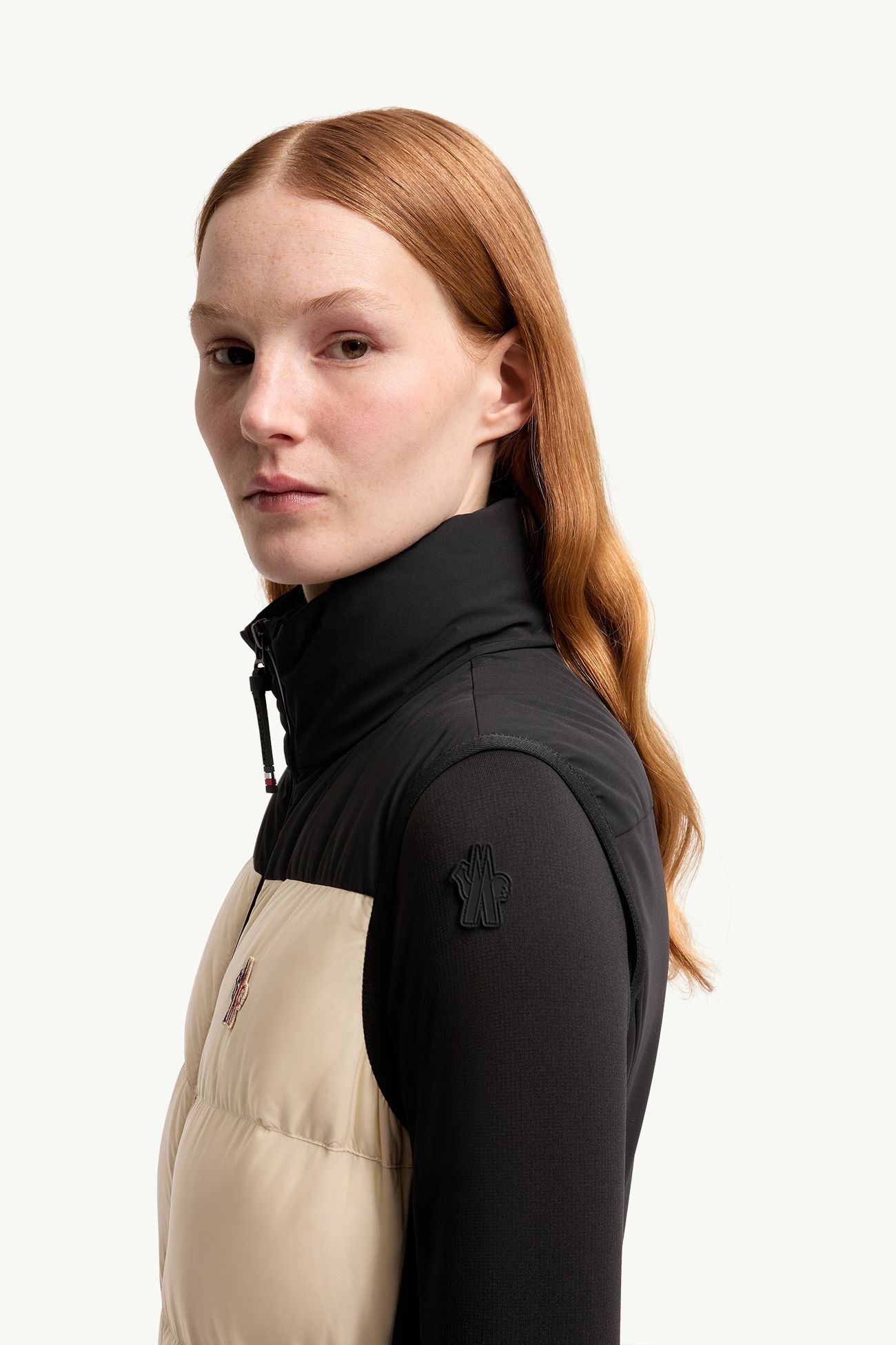 保暖滑雪服 女士 白色和黑色 Moncler 1