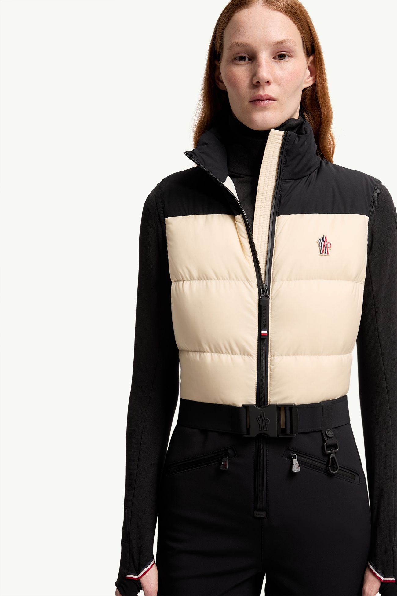 保暖滑雪服 女士 白色和黑色 Moncler 6