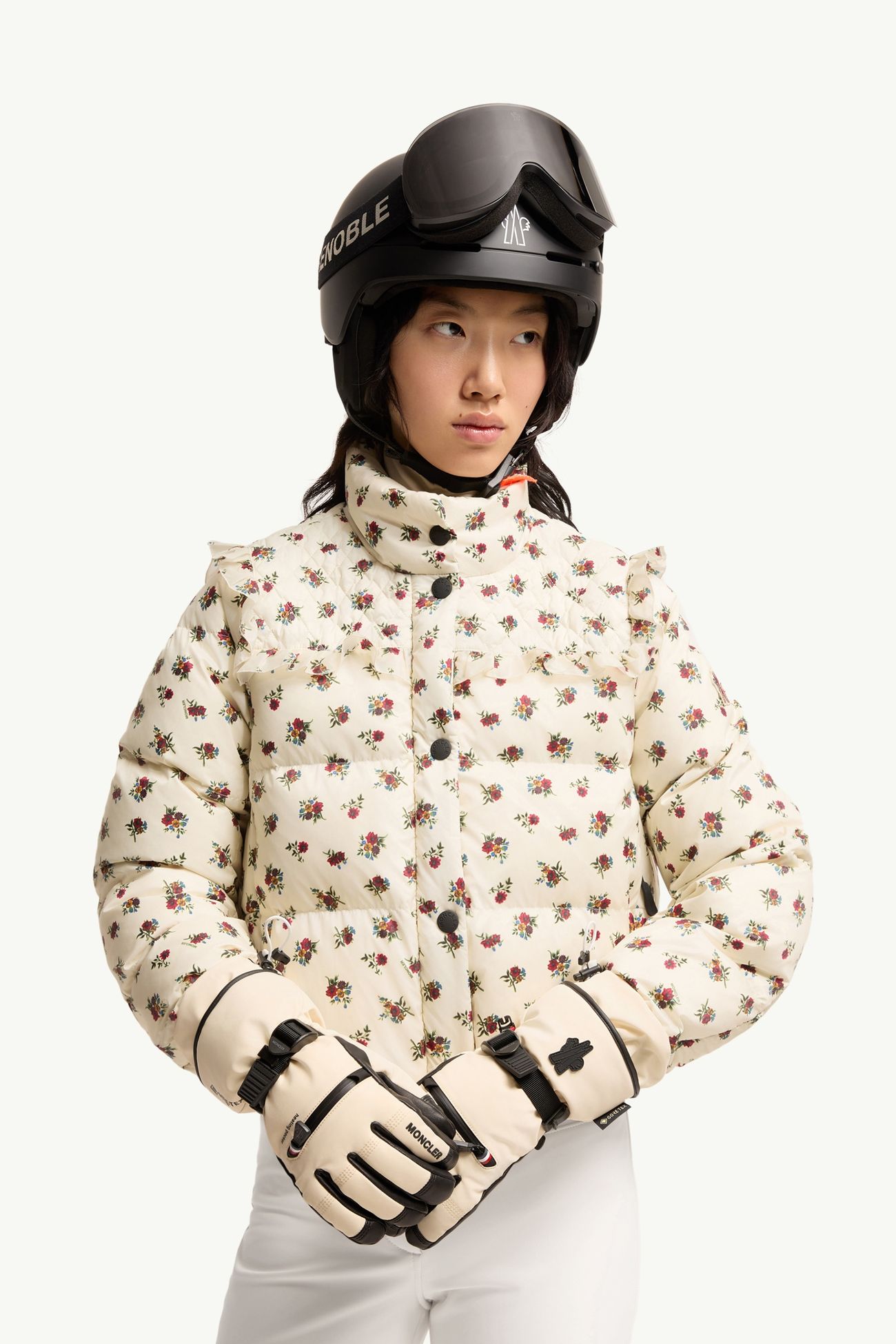Gants matelassés Femmes Blanc Ivoire Moncler 1