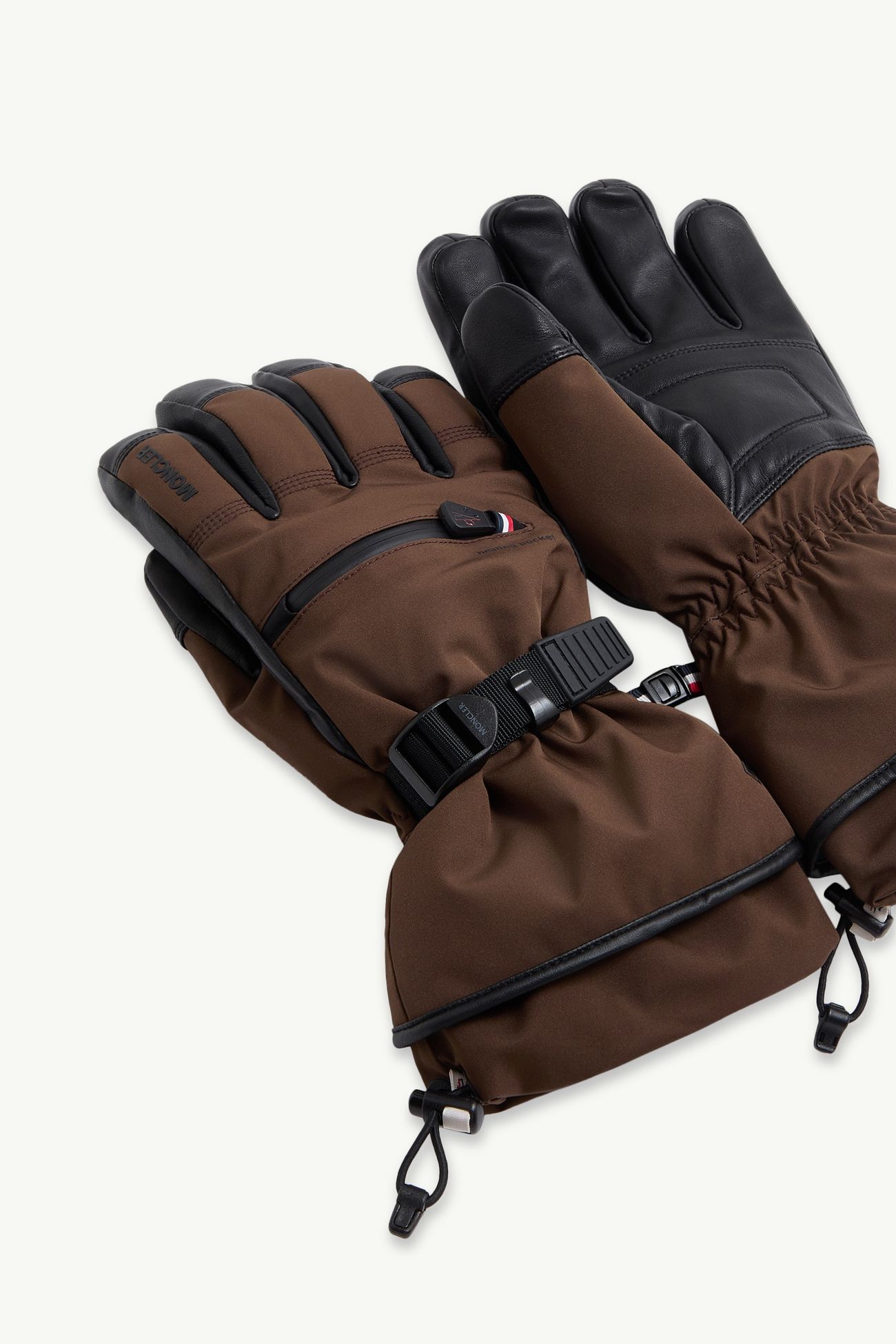 Guanti imbottiti Donna Marrone Moncler 4
