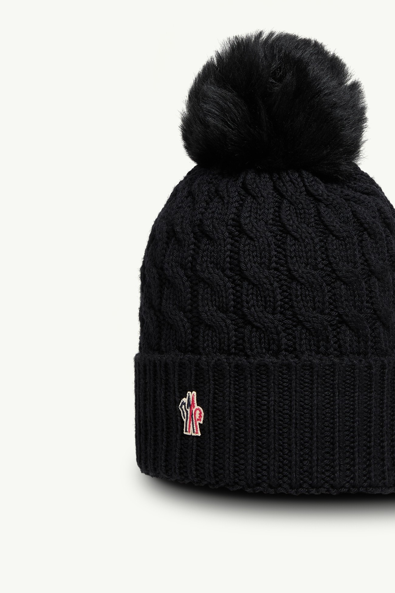Berretto in lana con pon pon Donna Nero Moncler 2