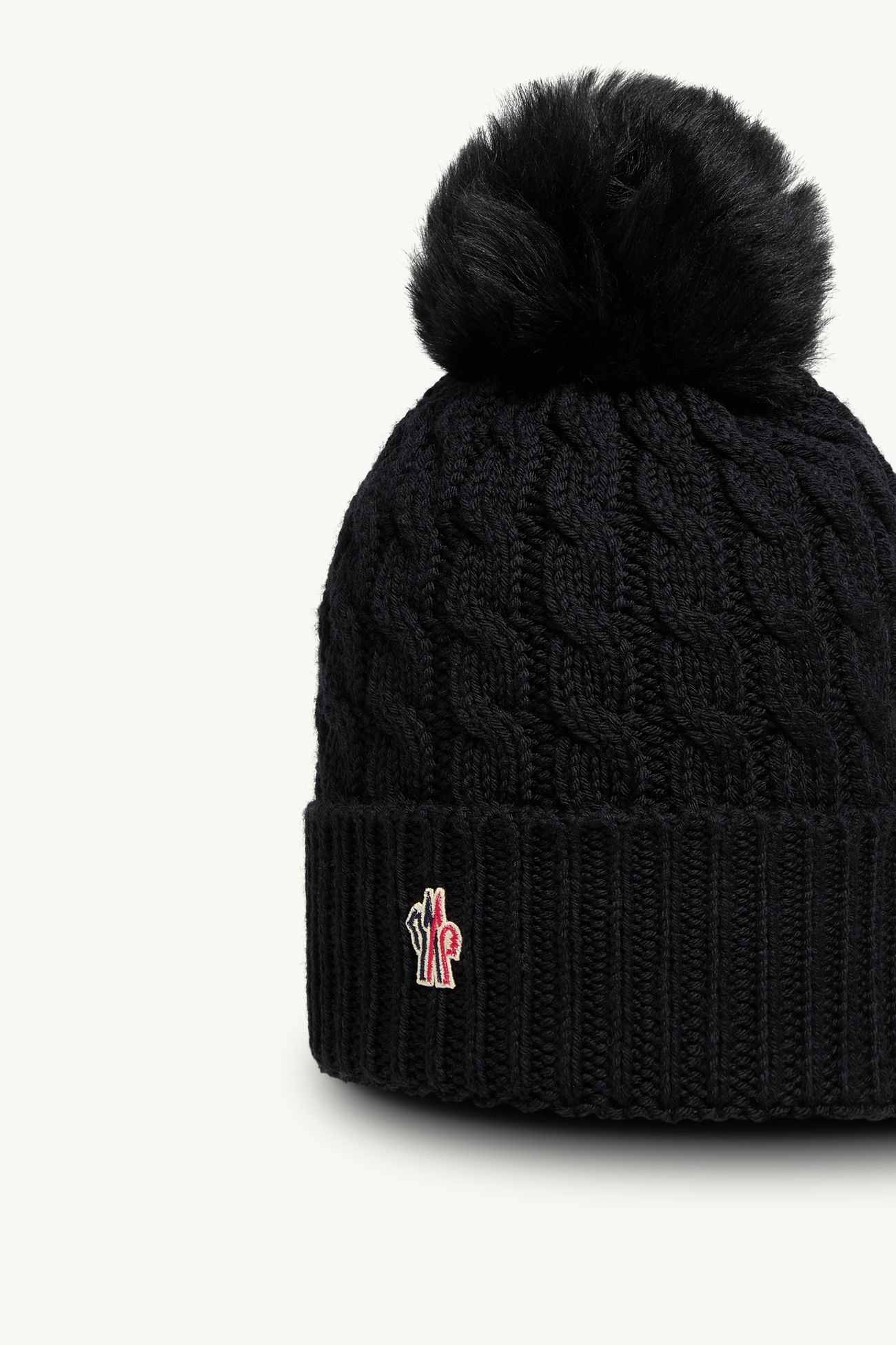 Bonnet en laine avec pompon Femmes Noir Moncler 2