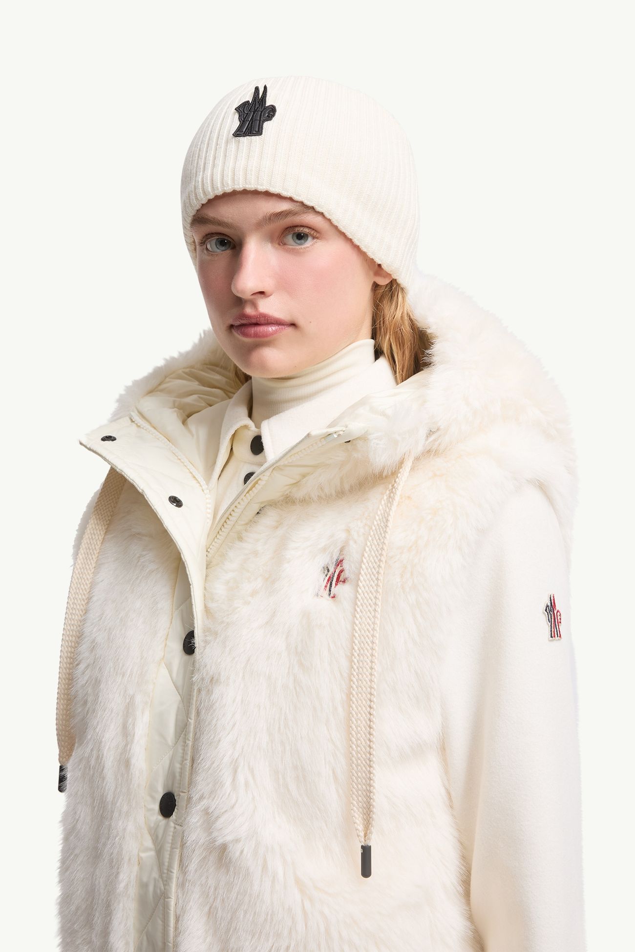 Diadema de lana Mujer Blanco Moncler 1