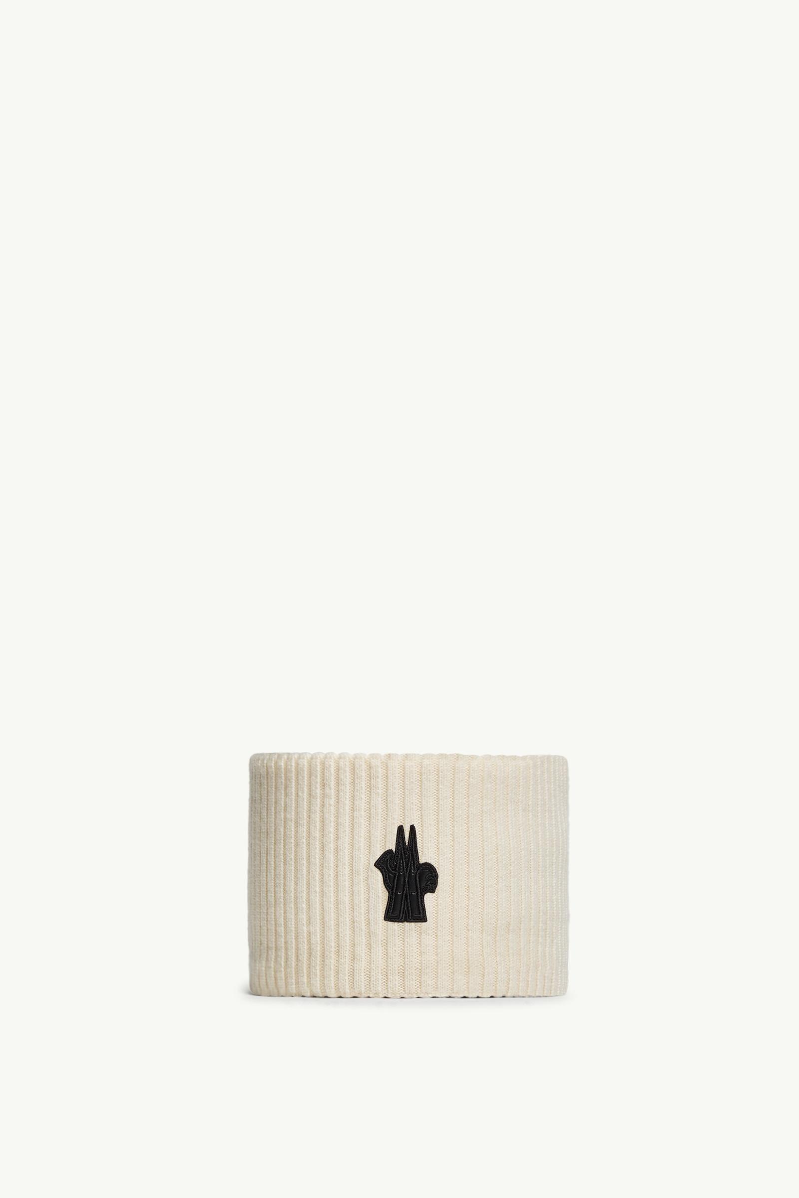 Fascia per capelli in lana Donna Bianco Moncler