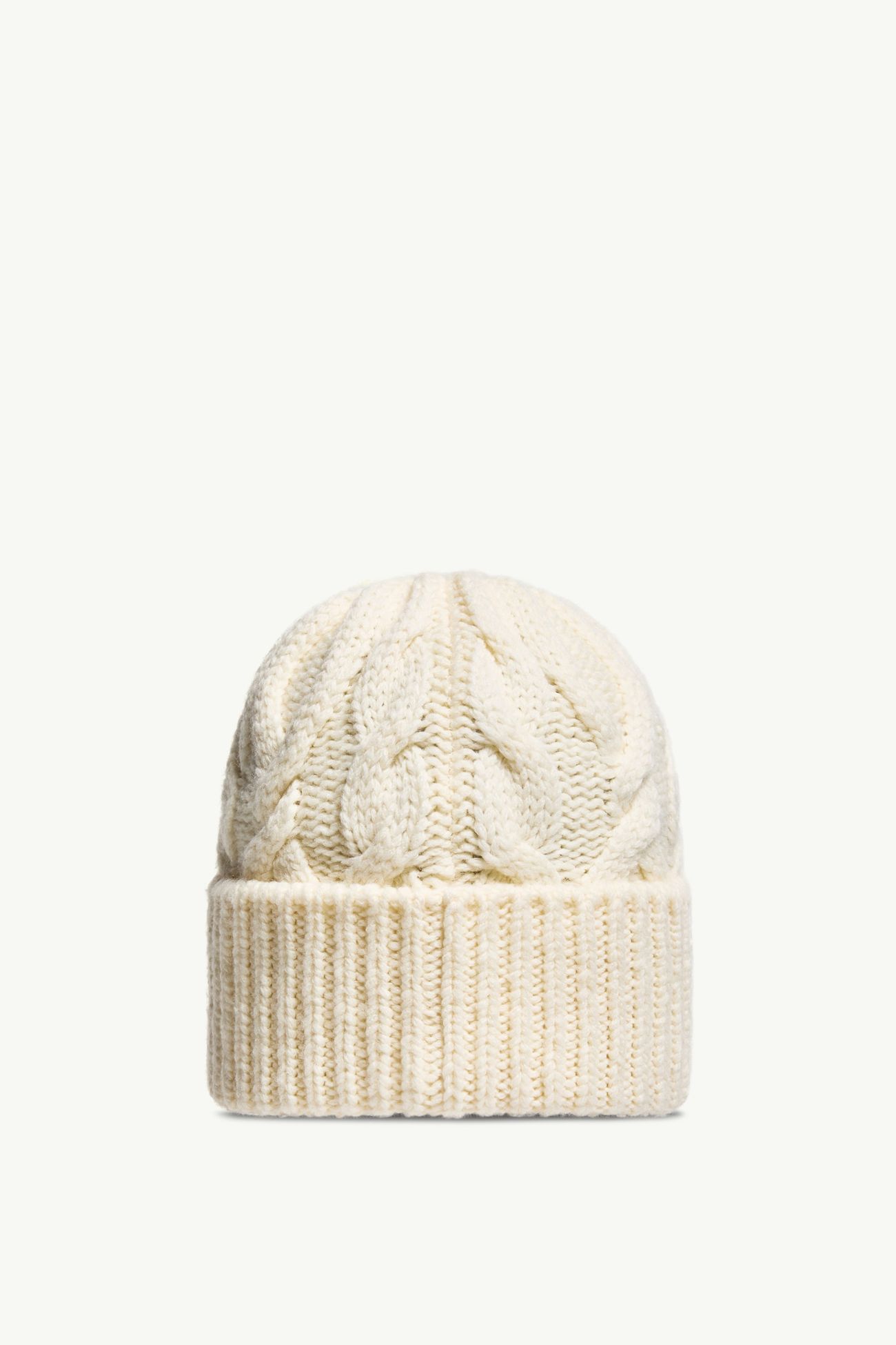 Cappello in misto lana con lavorazione a treccia Donna Bianco Moncler 3