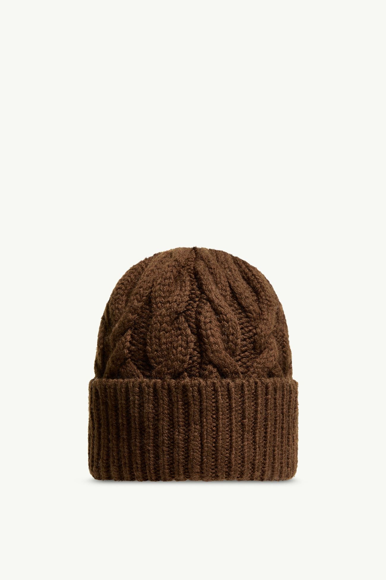 Cappello in misto lana con lavorazione a treccia Donna Marrone Moncler 3