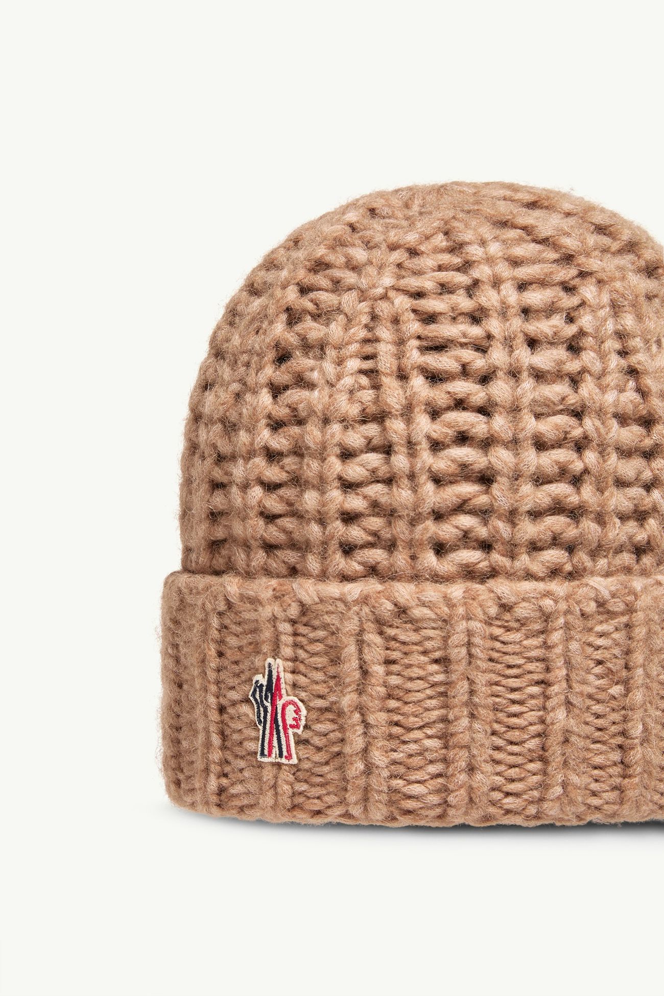 女士羊驼毛混纺罗纹针织便帽 女士 驼米色 Moncler 2