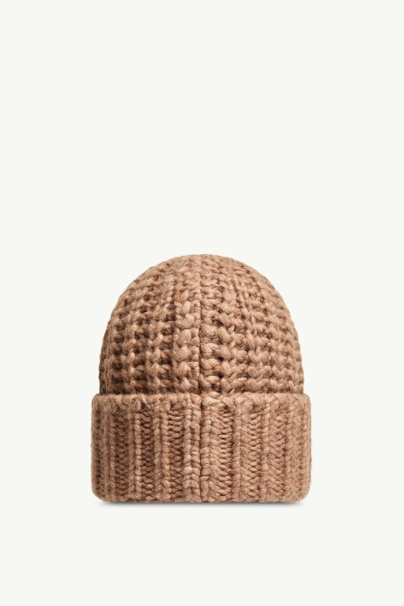 女士羊驼毛混纺罗纹针织便帽 女士 驼米色 Moncler 3