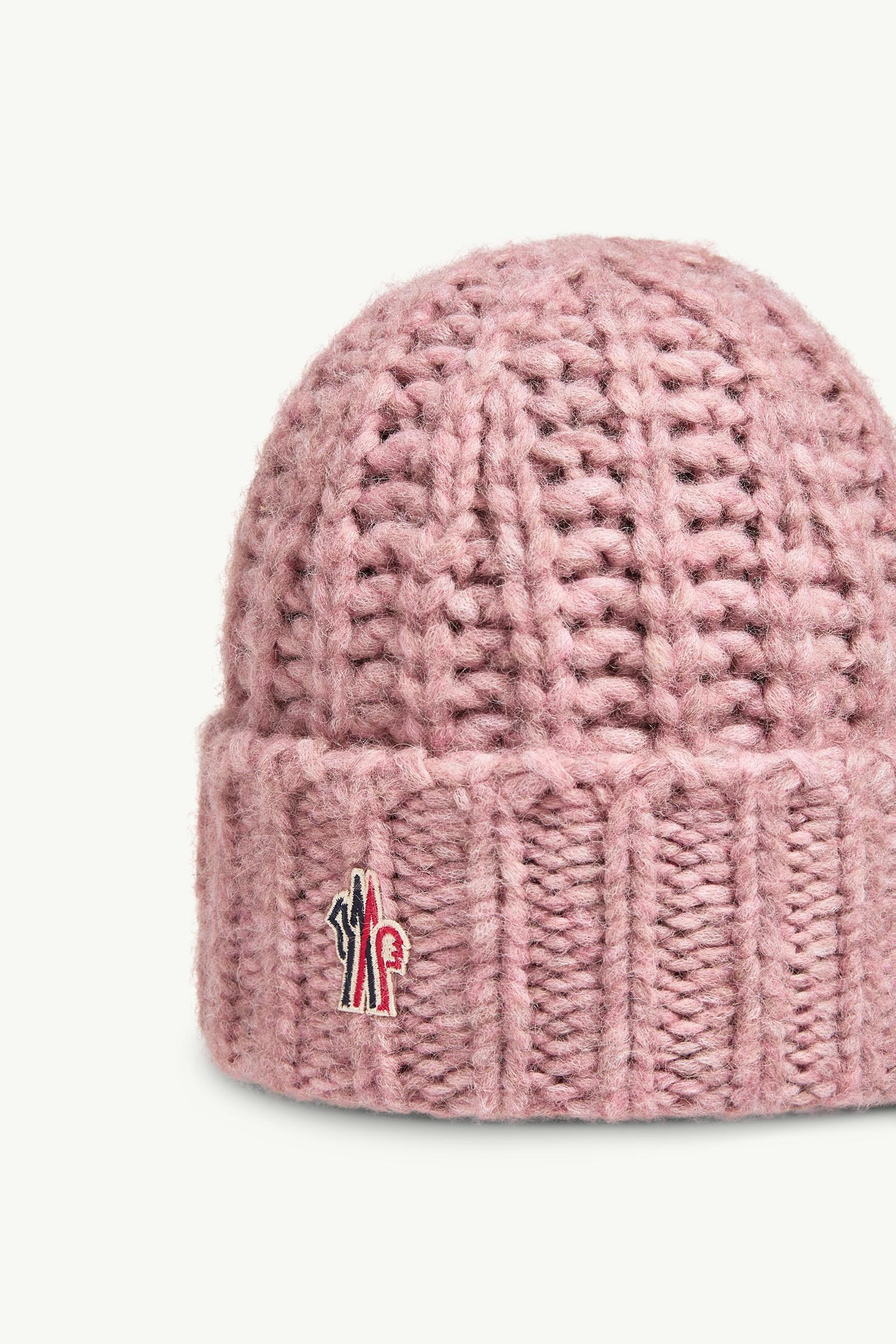 Cherry Pink Alpaca Blend Rib Knit Beanie - Hats & Beanies for