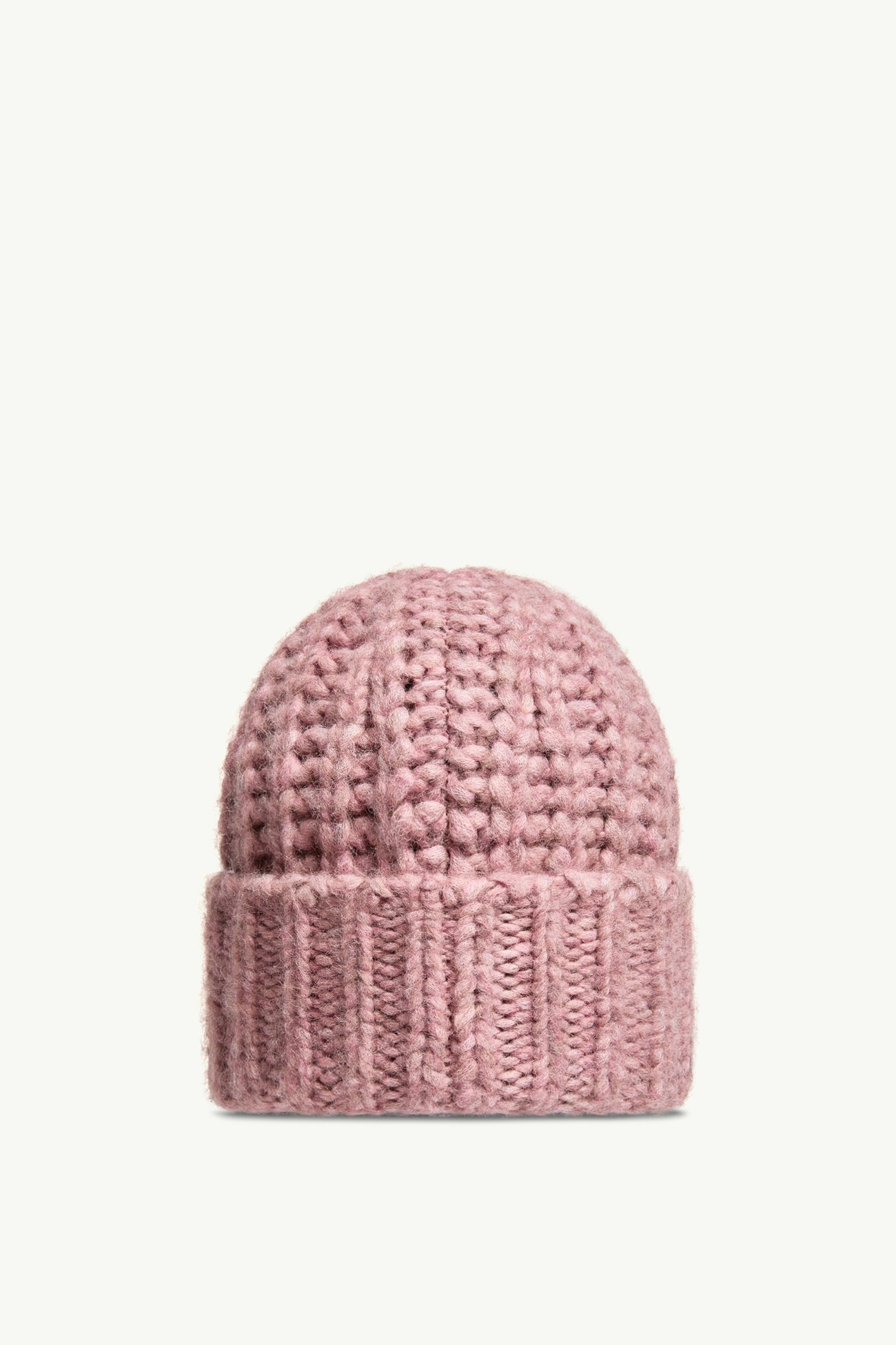Berretto in misto alpaca a costine Donna Rosa Ciliegia Moncler 3