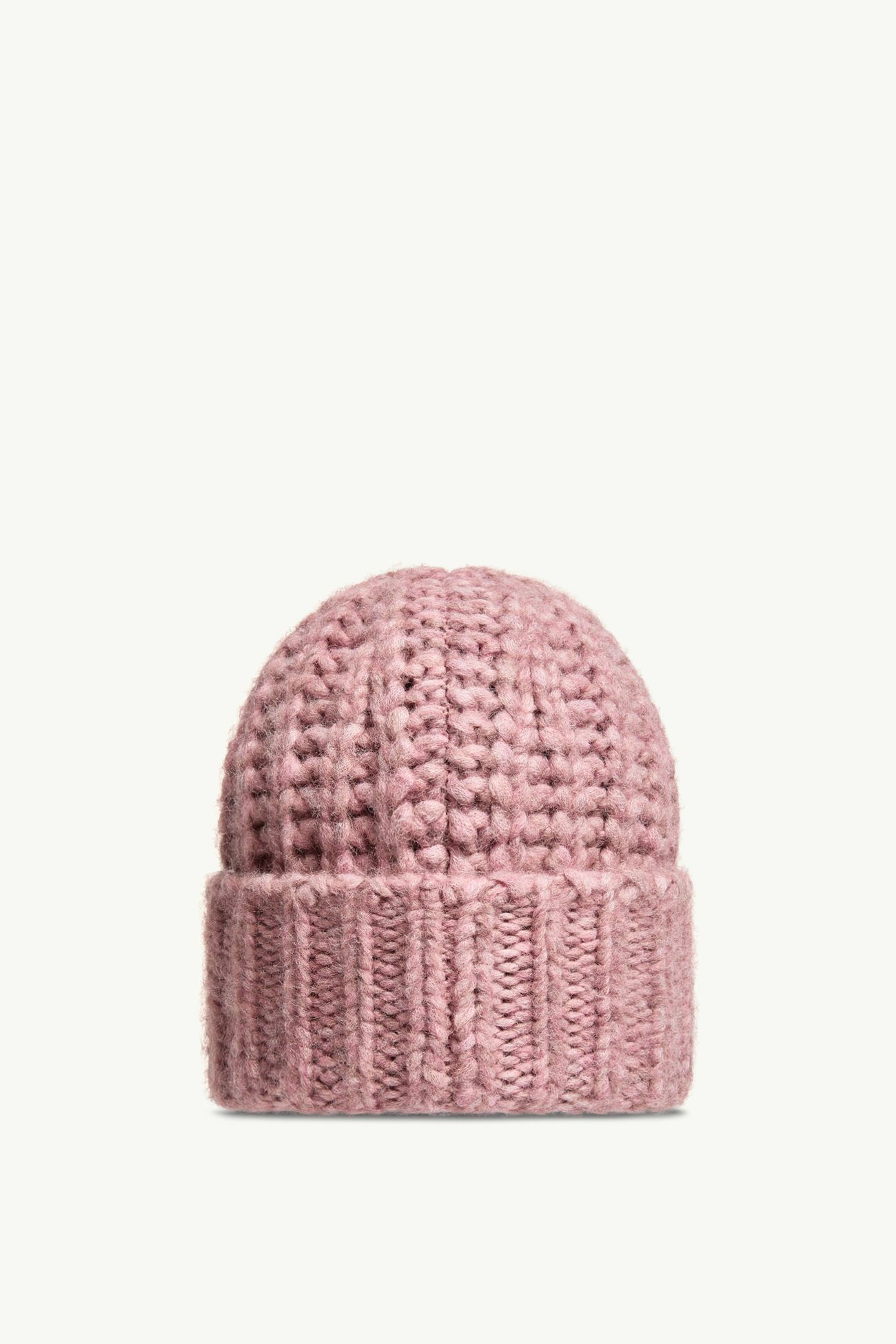 Mütze aus Alpaka-Mischgewebe mit Rippenstrickmuster Damen Kirschpink Moncler 3