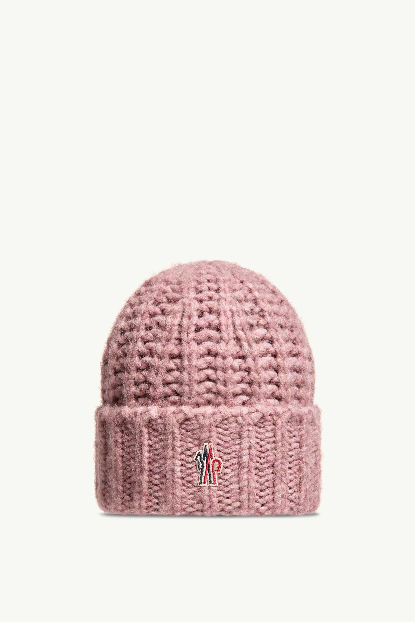 羊駝毛混紡羅紋冷帽 女士 櫻桃粉紅色 Moncler, 1 of 0