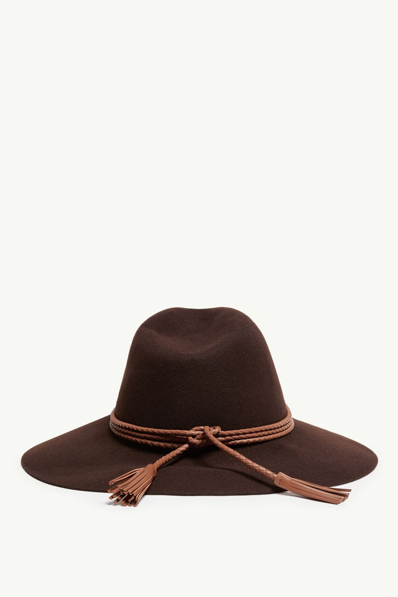 Cappello a tesa larga in lana Donna Marrone Moncler 3