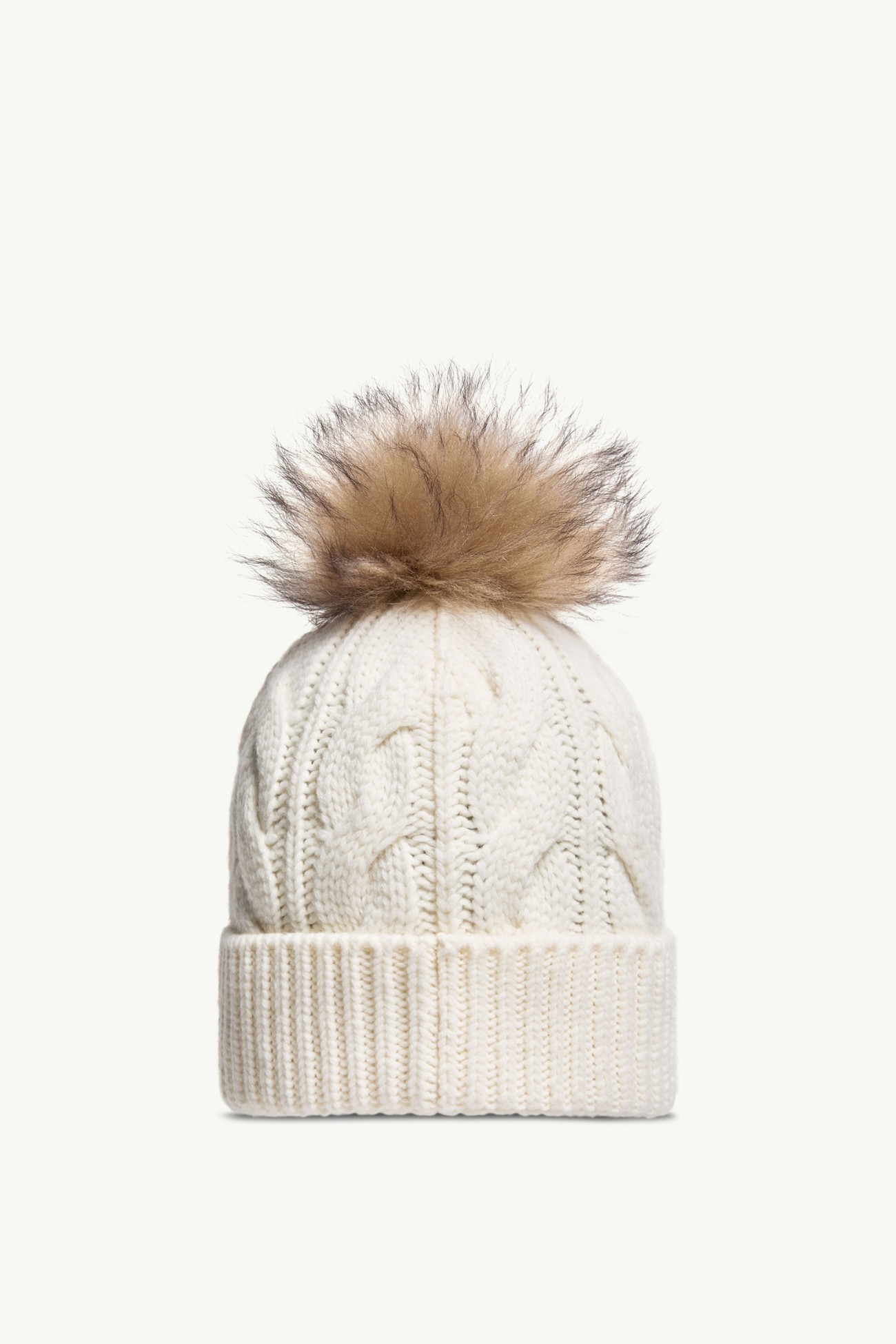 Wool & Cashmere Beanie with Pom Pom Women White Moncler 3