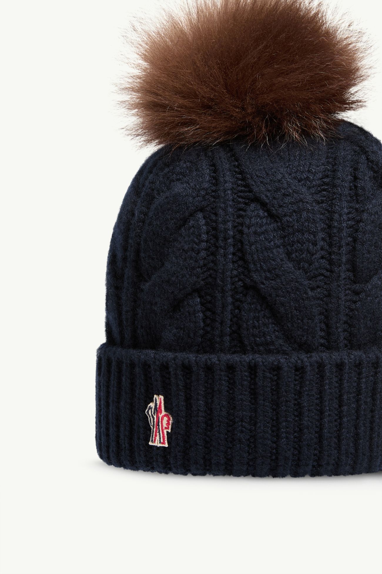 Berretto in misto lana con pompon Donna Blu Navy Moncler 2
