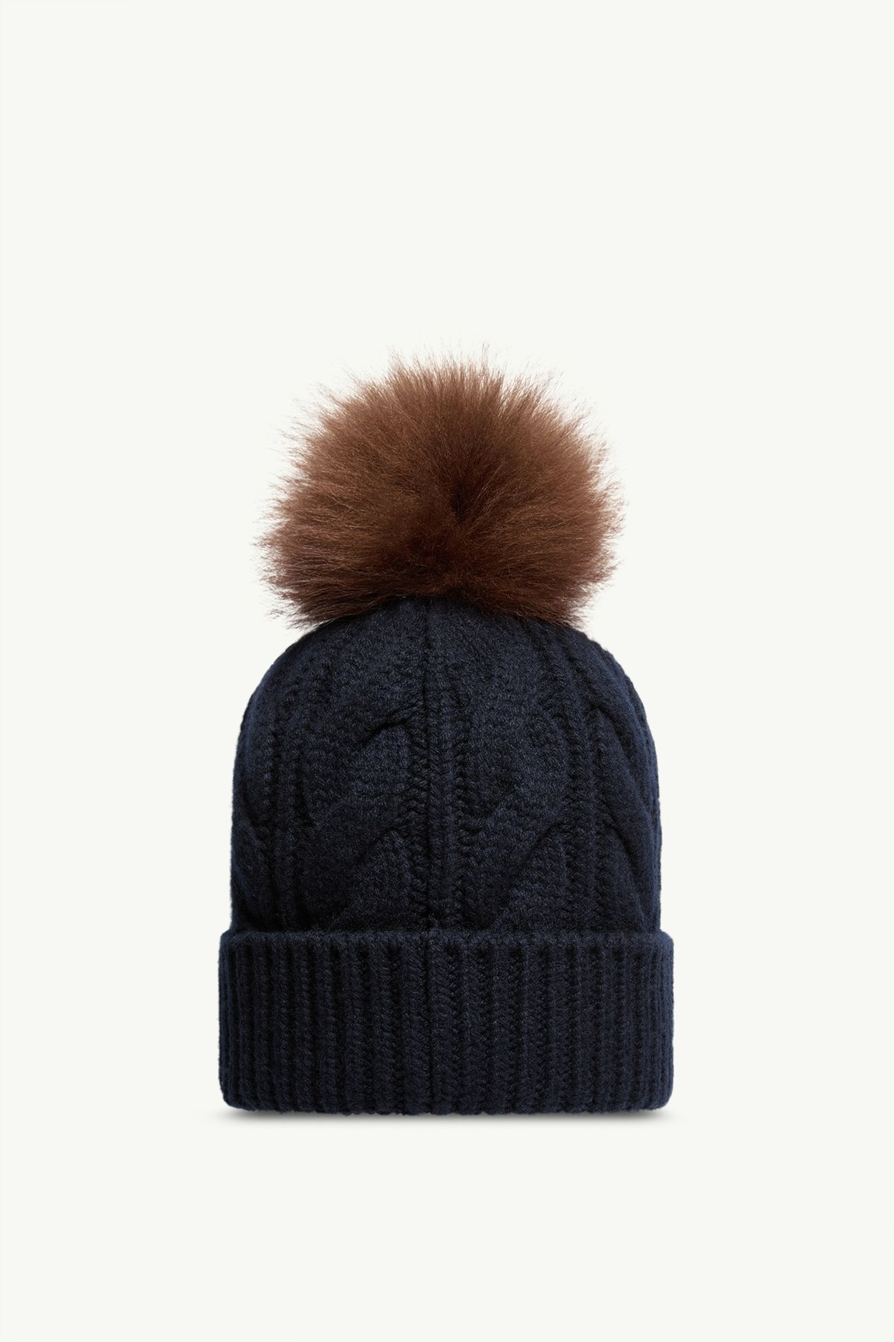 ニットキャップ レディース ネイビーブルー Moncler 3