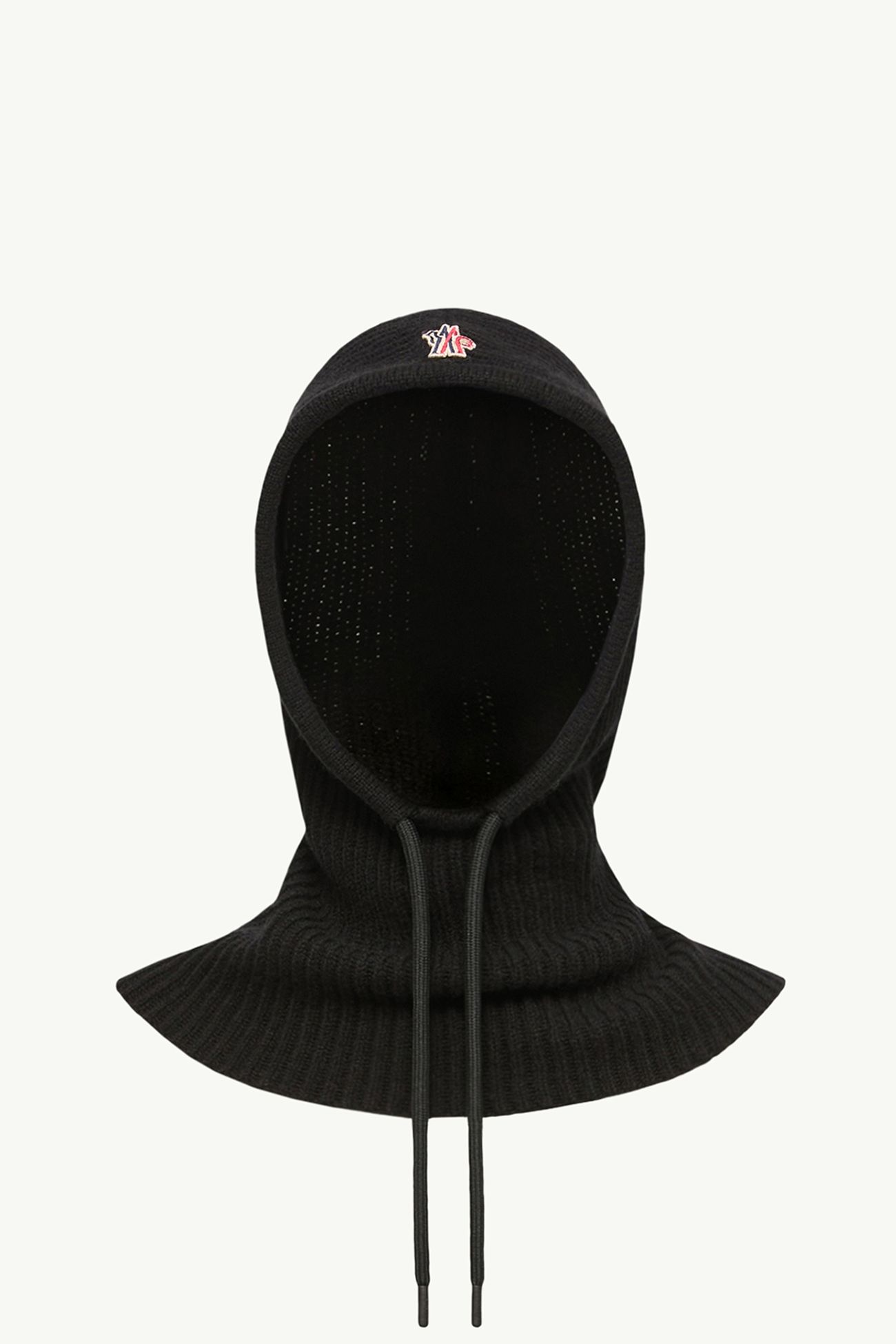 羊毛和羊絨防風雪面罩式風帽 女士 黑色 Moncler 0