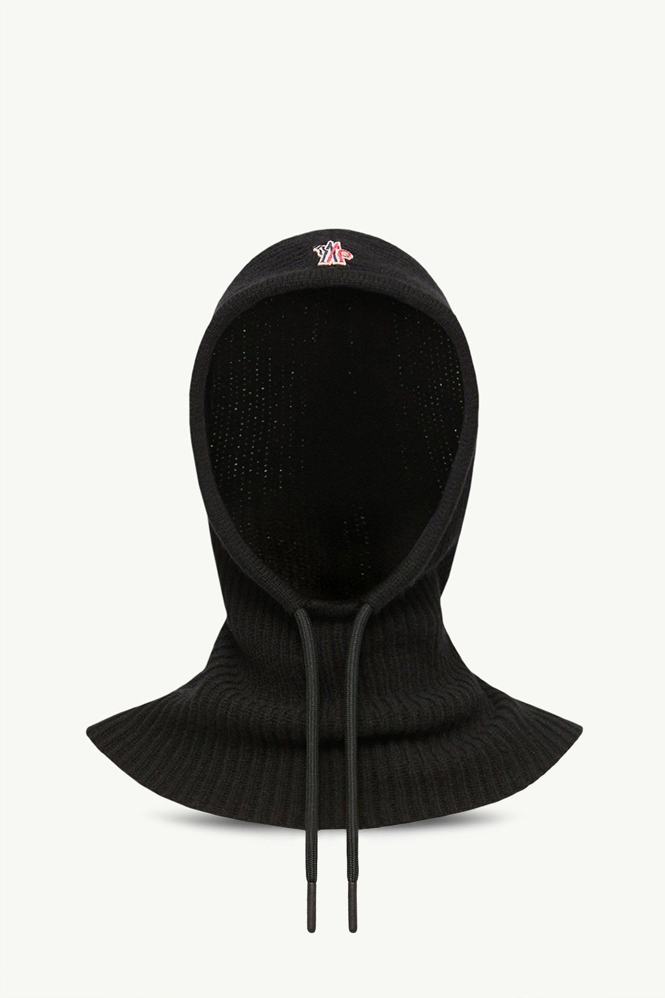 羊毛和羊絨防風雪面罩式風帽 女士 黑色 Moncler 0