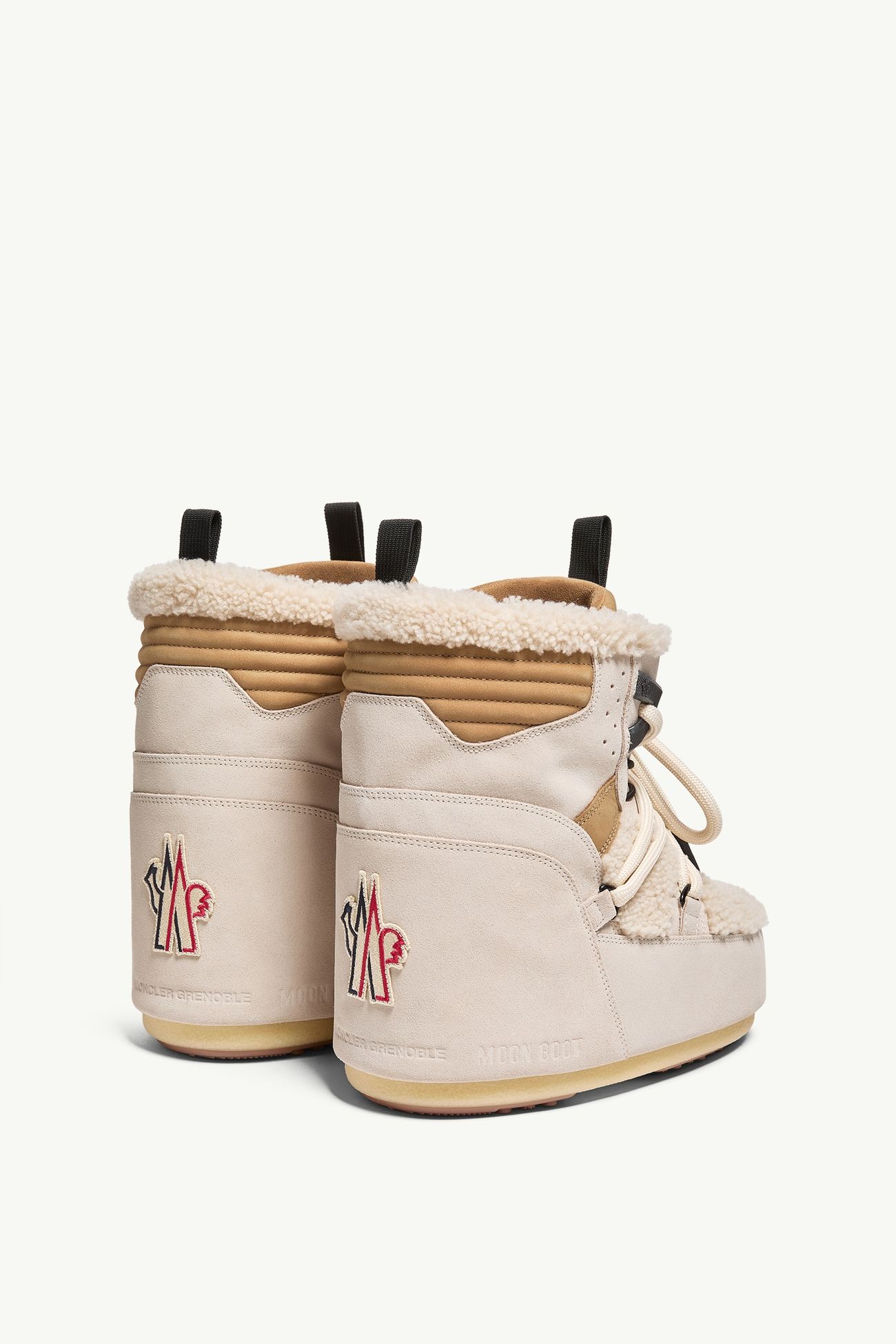 Bottes de neige Icon Moon Boot x Moncler Grenoble Femmes Beige Clair Moncler 4