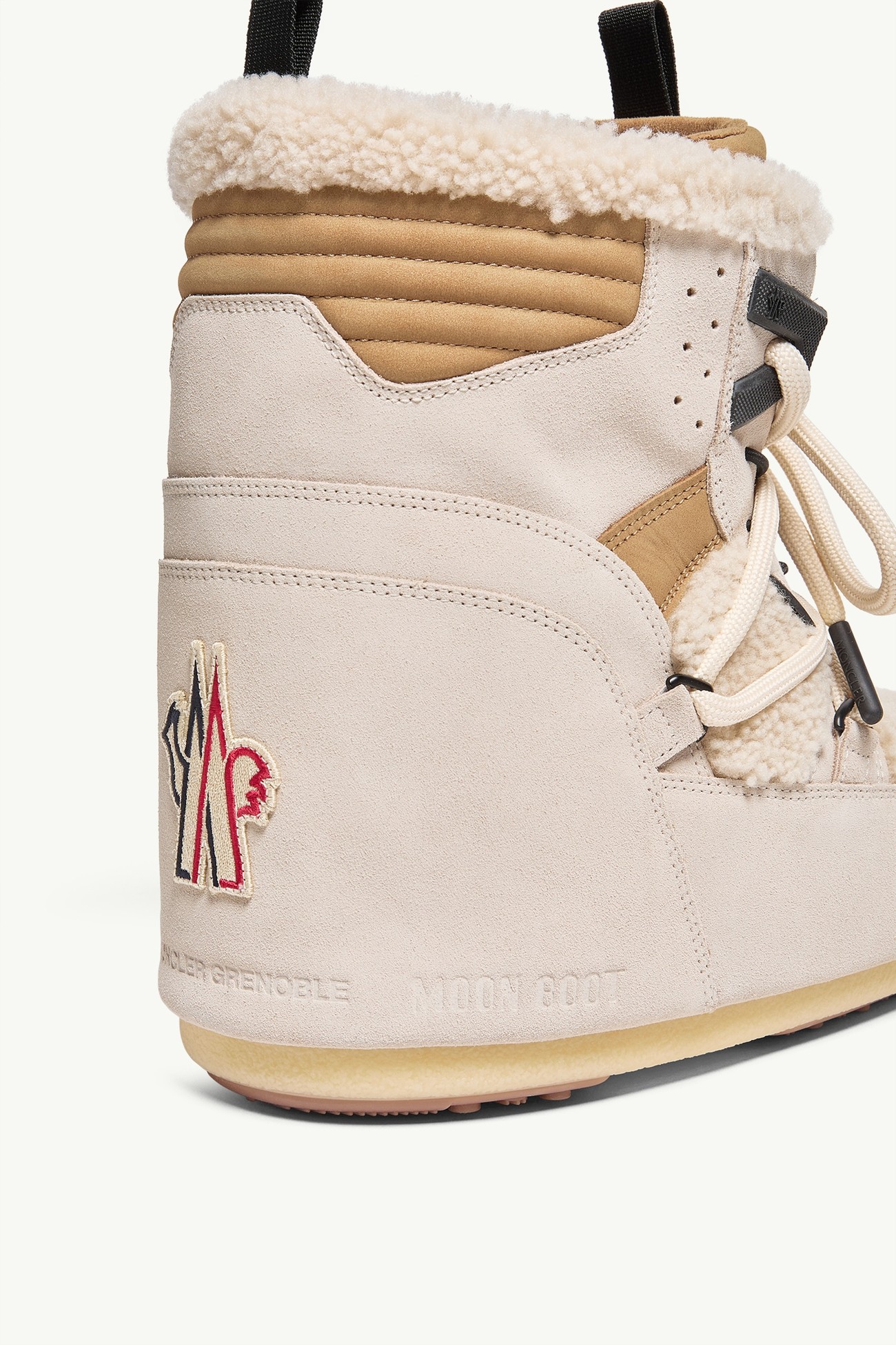 Moon Boot x Moncler Grenoble Icon Low Padded Snow Boot Women Light Beige Moncler 7