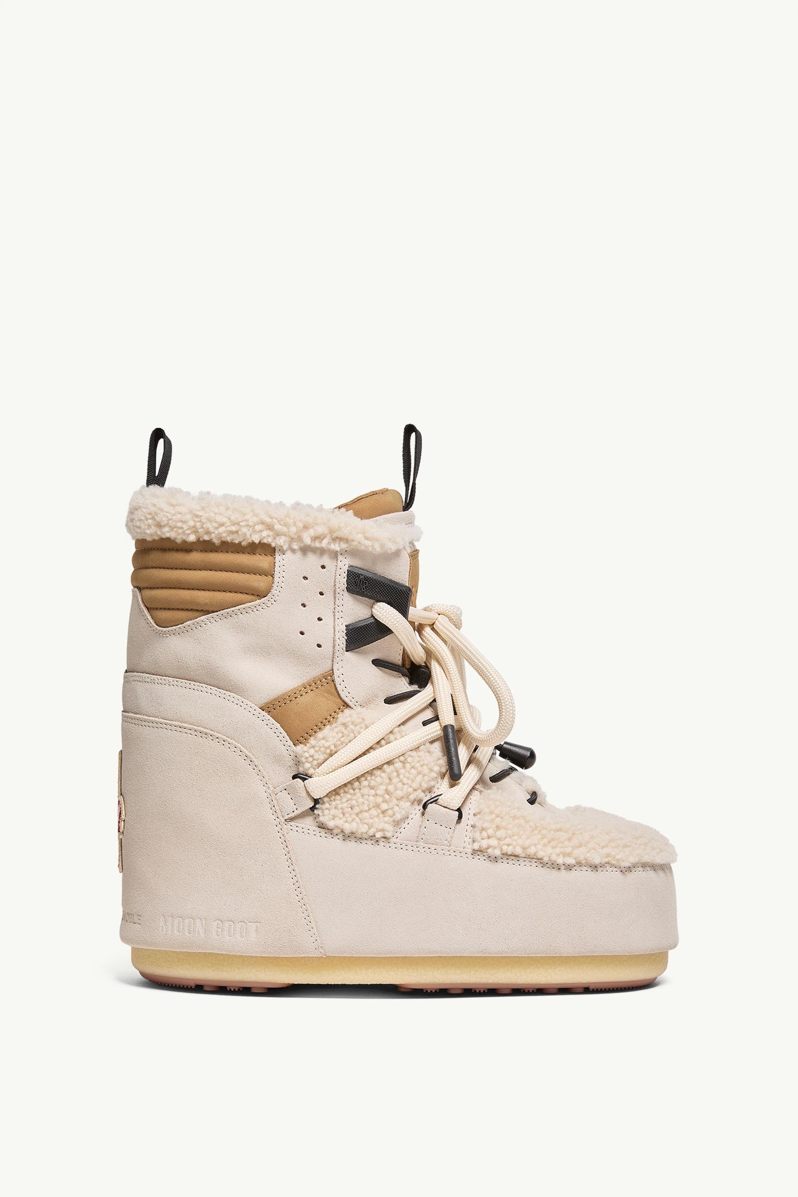 Moon Boot x Moncler Grenoble Icon Low Padded Snow Boot Women Light Beige Moncler