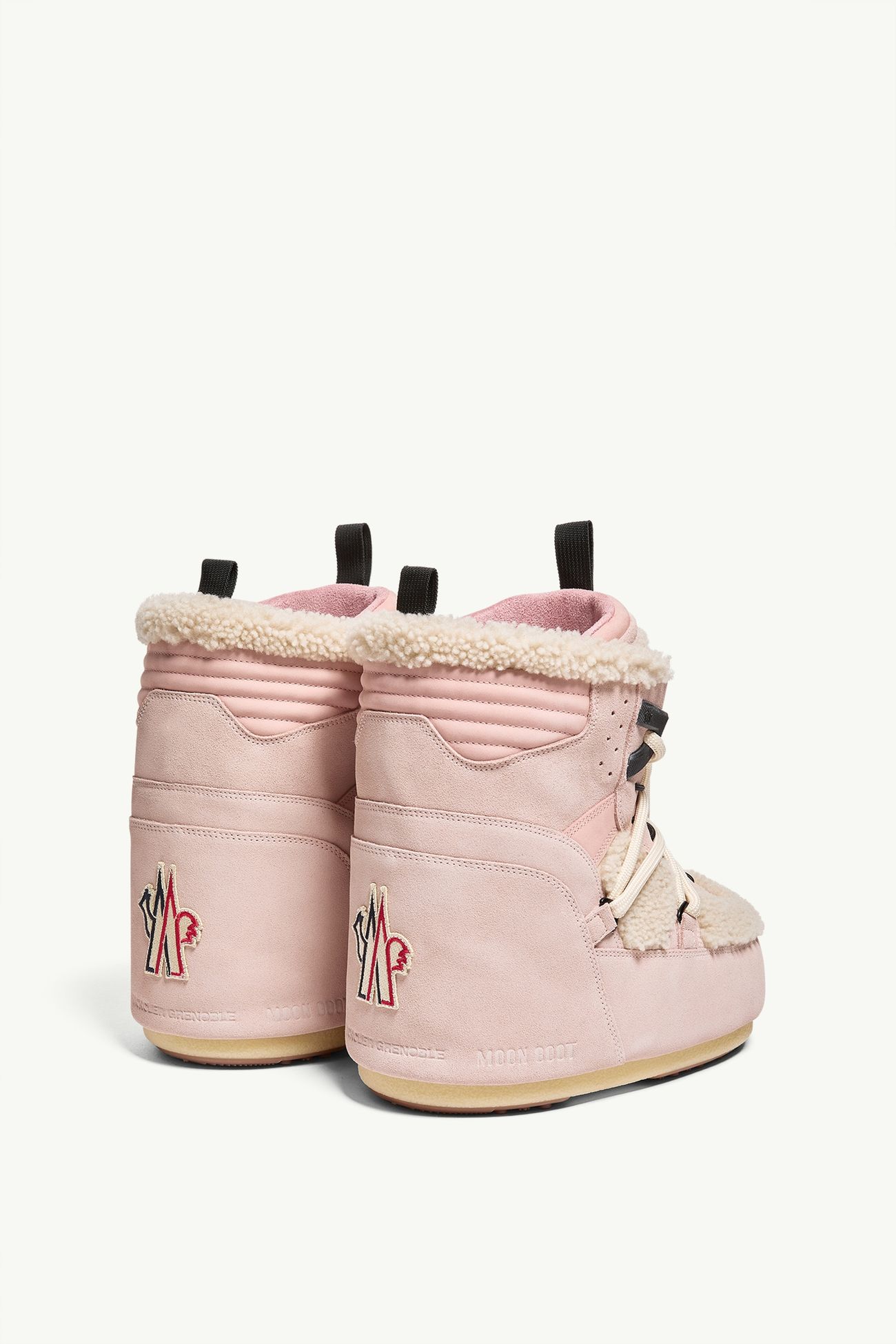 Botas de nieve bajas acolchadas Moon Boot x Moncler Grenoble Icon Mujer Rosado Moncler 4