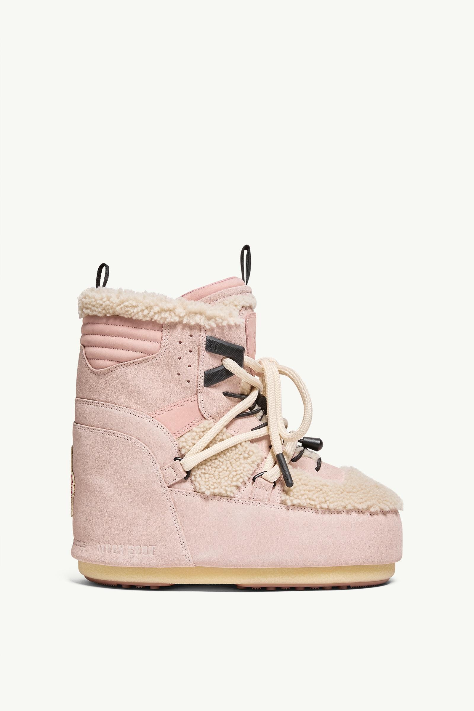 Botas de nieve bajas acolchadas Moon Boot x Moncler Grenoble Icon Mujer Rosado Moncler, 1 of 0