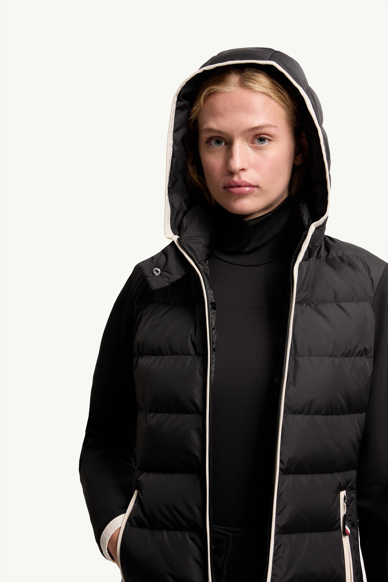 Padded Zip-Up Hoodie Women Black Moncler 5
