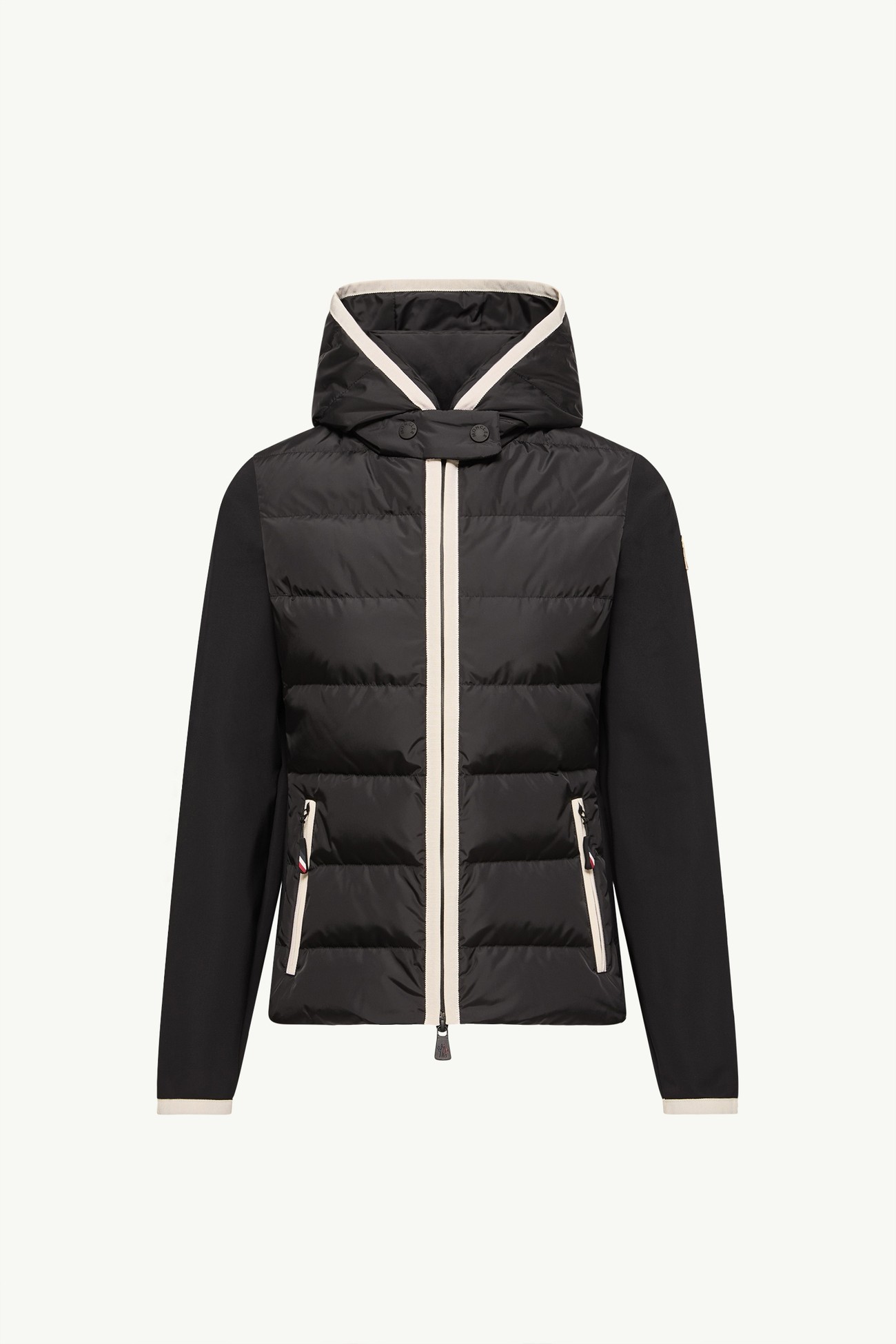 夾層拉鏈連帽衫 女士 黑色 Moncler 2