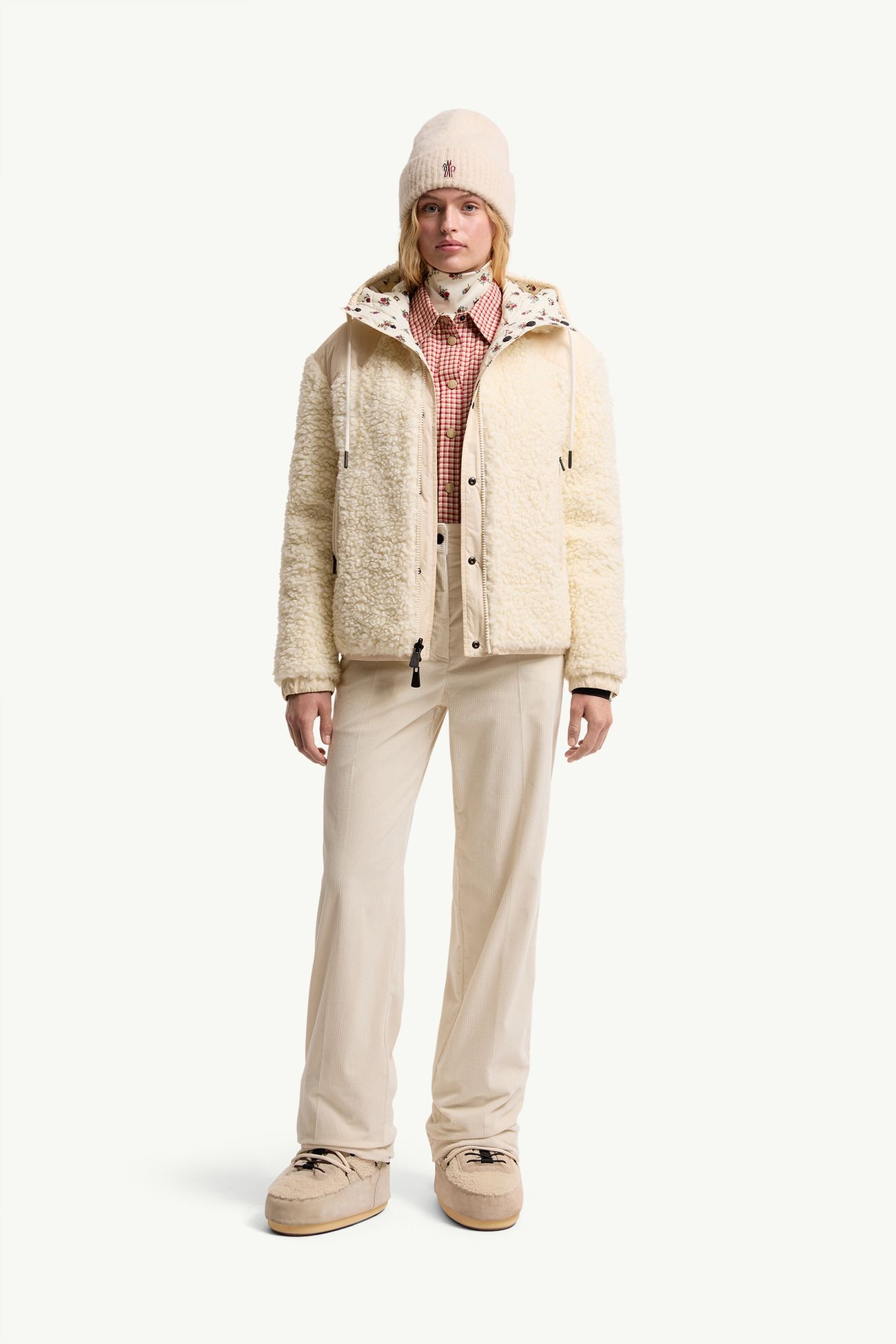 パーカー レディース ホワイトアイボリー Moncler 0