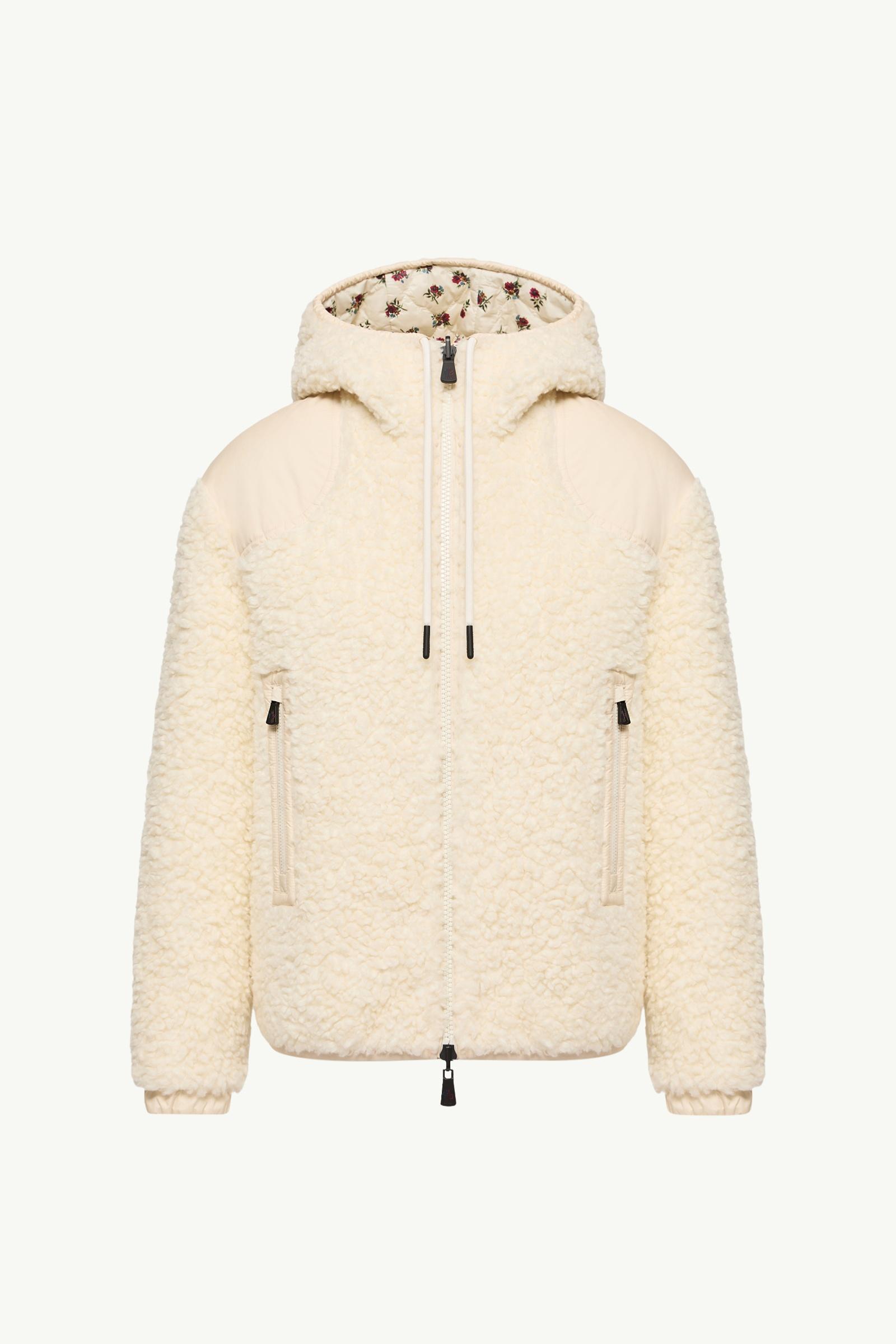 Reversible Padded Teddy Zip-Up Hoodie Women White Ivory Moncler, 1 of 0