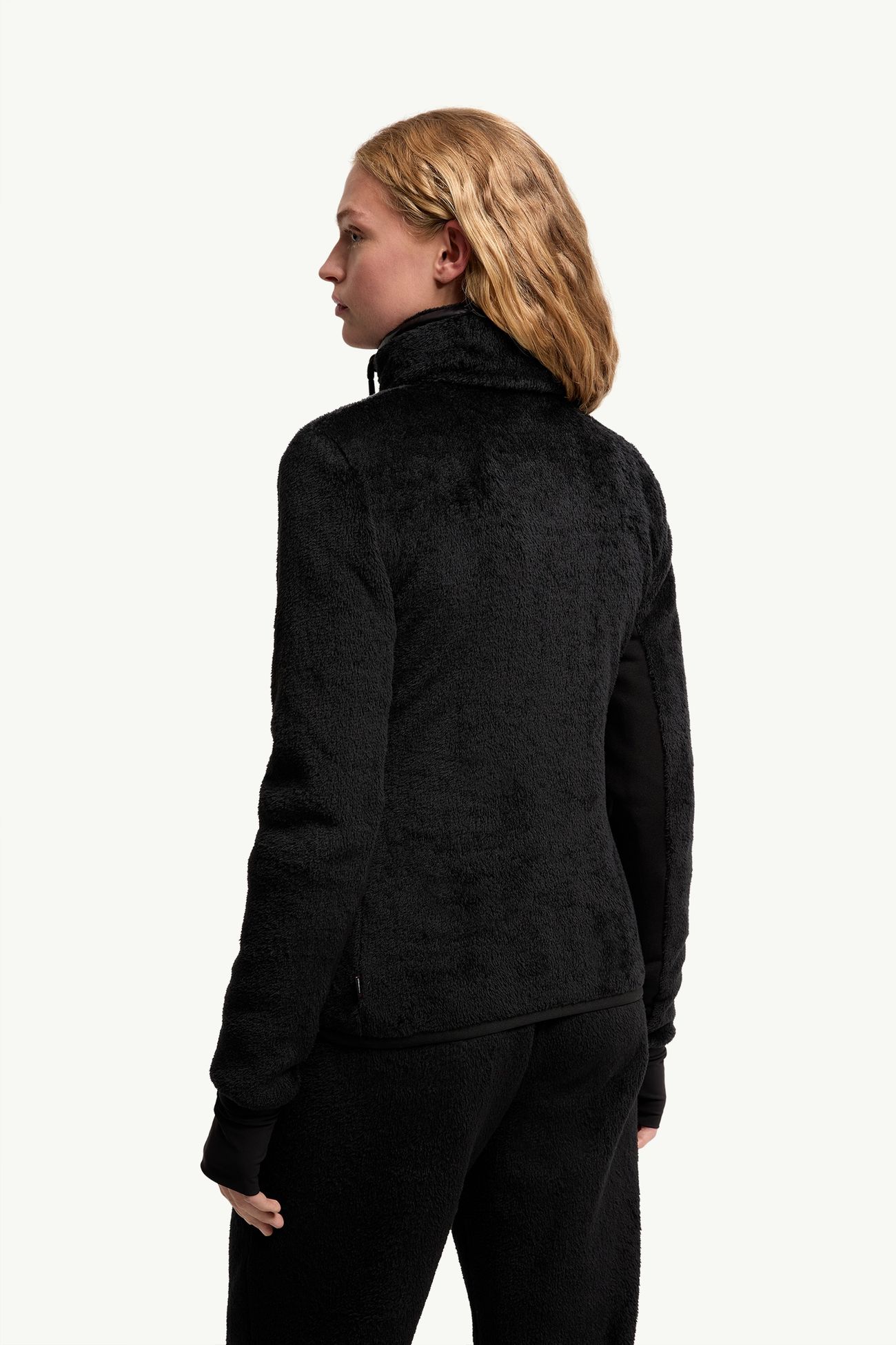 Felpa con cappuccio in Polartec® Donna Nero Moncler 4
