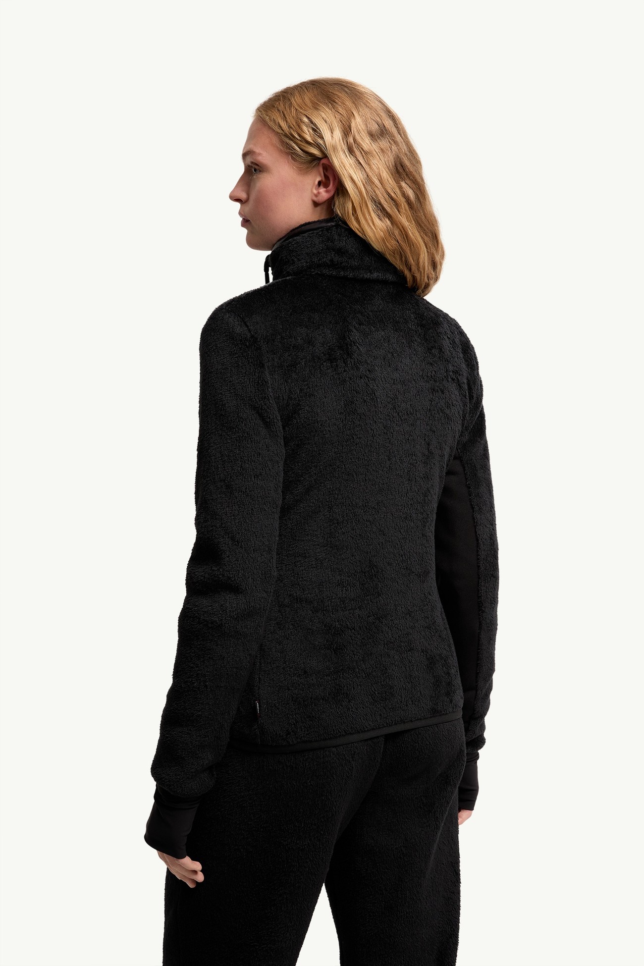 Polartec® Padded Zip-Up Sweatshirt Women Black Moncler 4