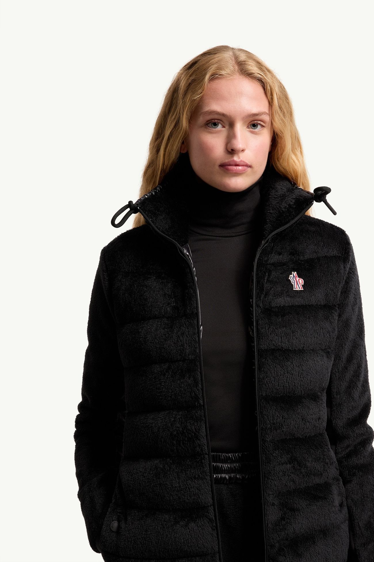 Felpa con cappuccio in Polartec® Donna Nero Moncler 5
