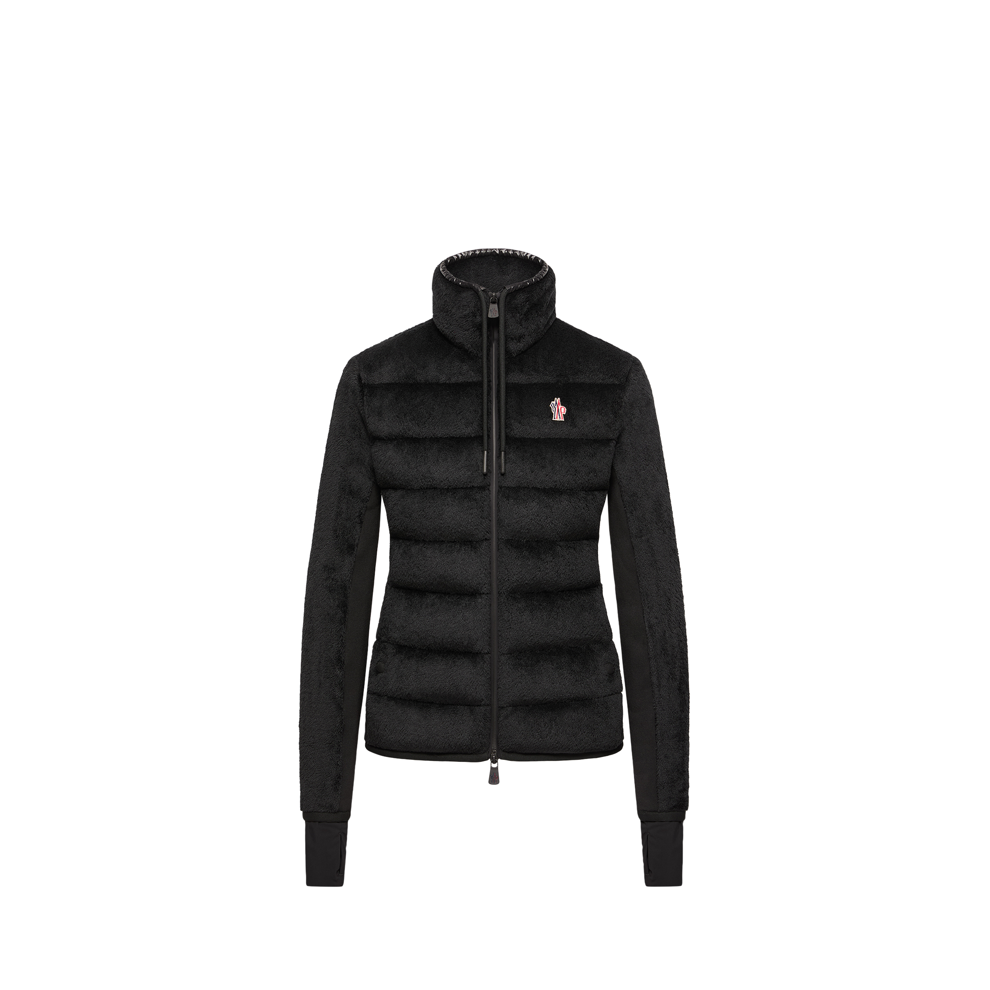 Grenoble    Polartec Padded Zip-Up Sweatshirt for Women in Black, Size: L, Moncler