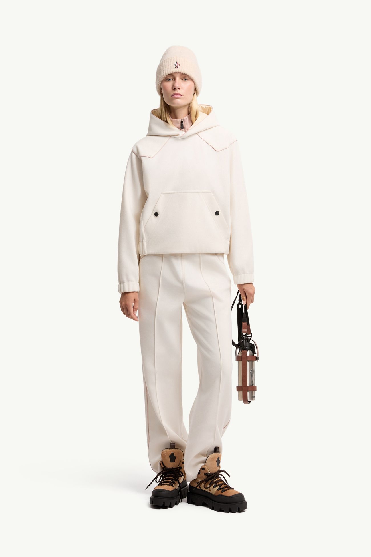 Interlock-Hoodie Damen Weiß Moncler 0