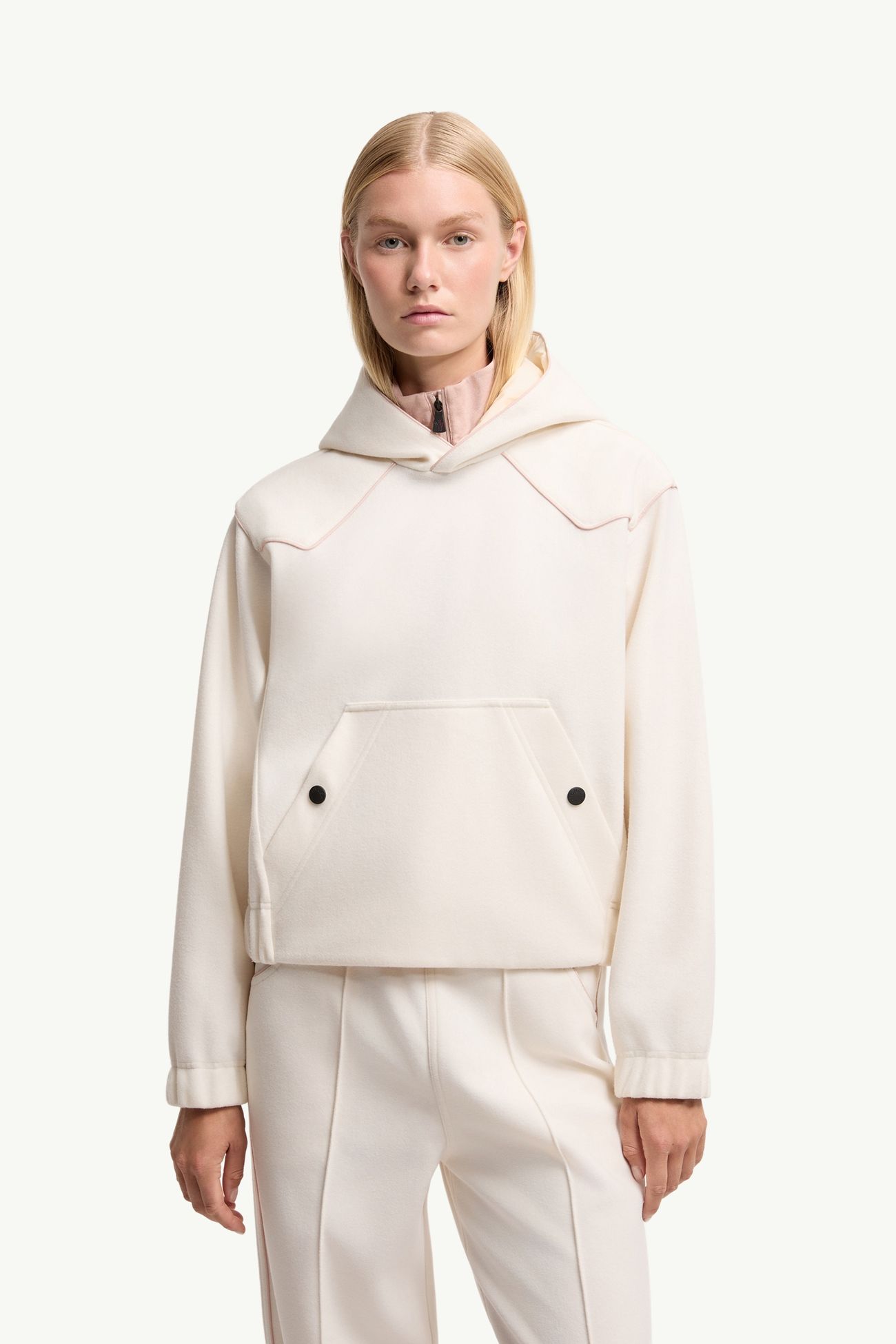 Interlock-Hoodie Damen Weiß Moncler 3