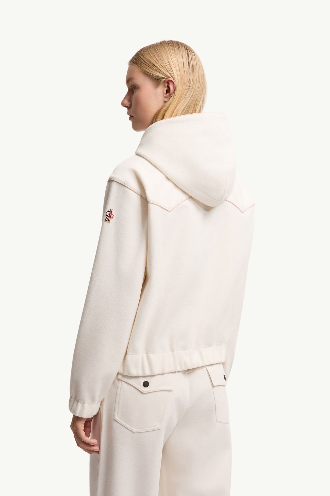 Interlock-Hoodie Damen Weiß Moncler 4