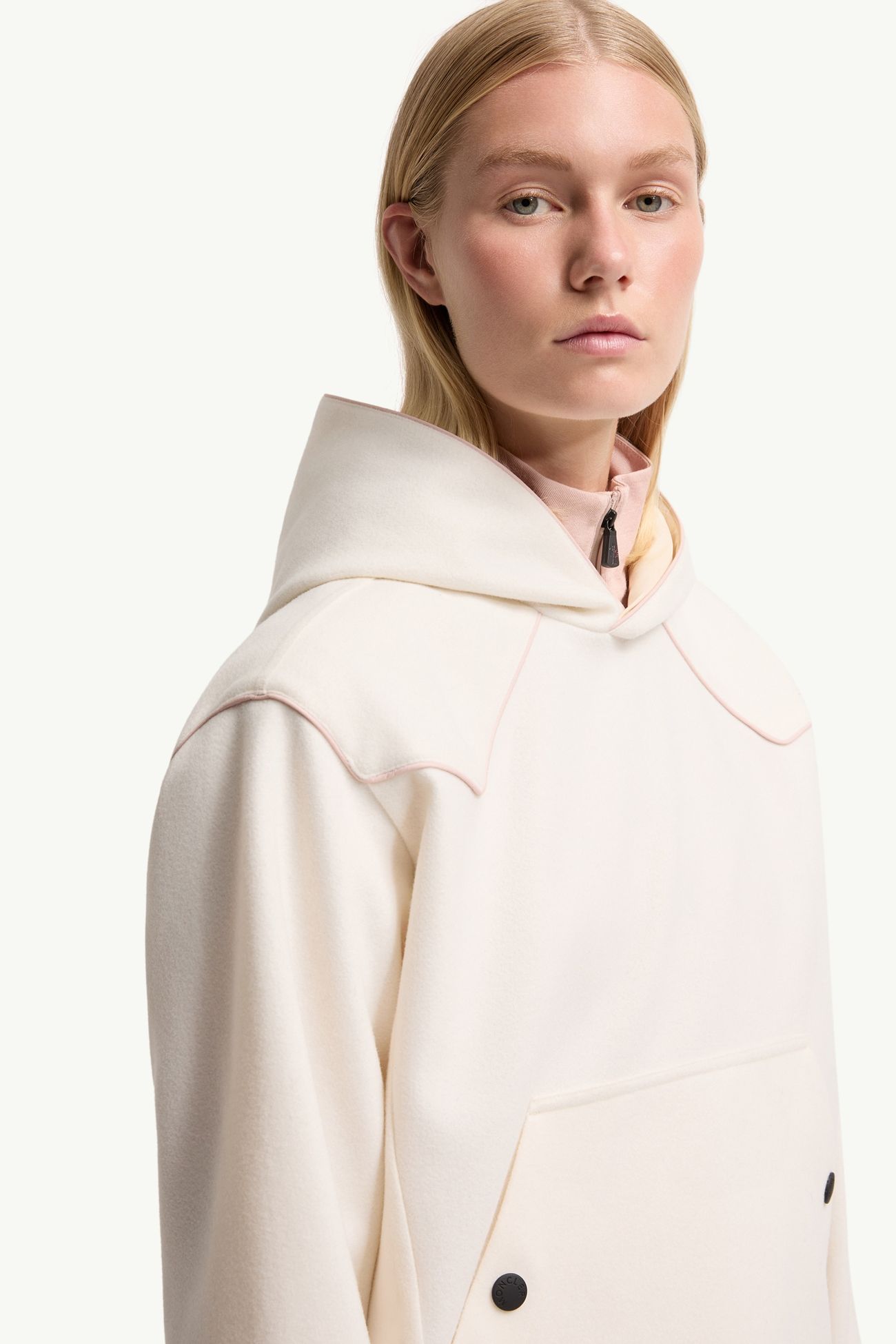 Interlock-Hoodie Damen Weiß Moncler 6