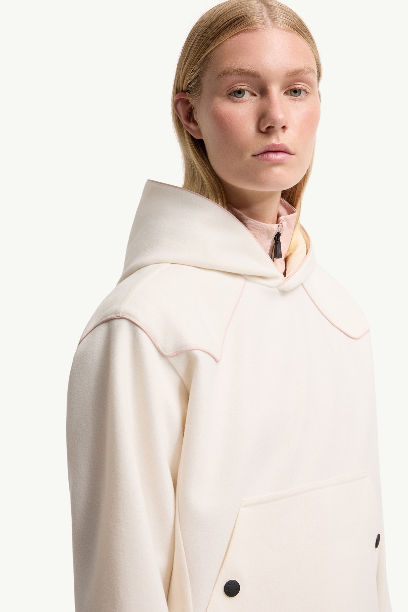 Sweat à capuche en interlock Femmes Blanc Moncler 6