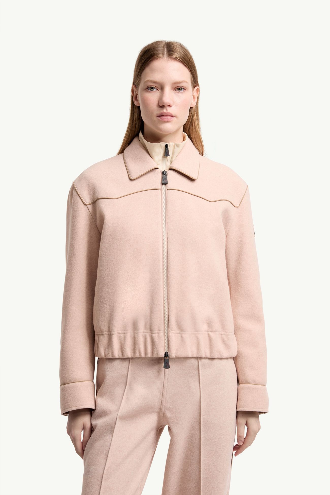 Giacca camicia in interlock Donna Rosa Moncler 3